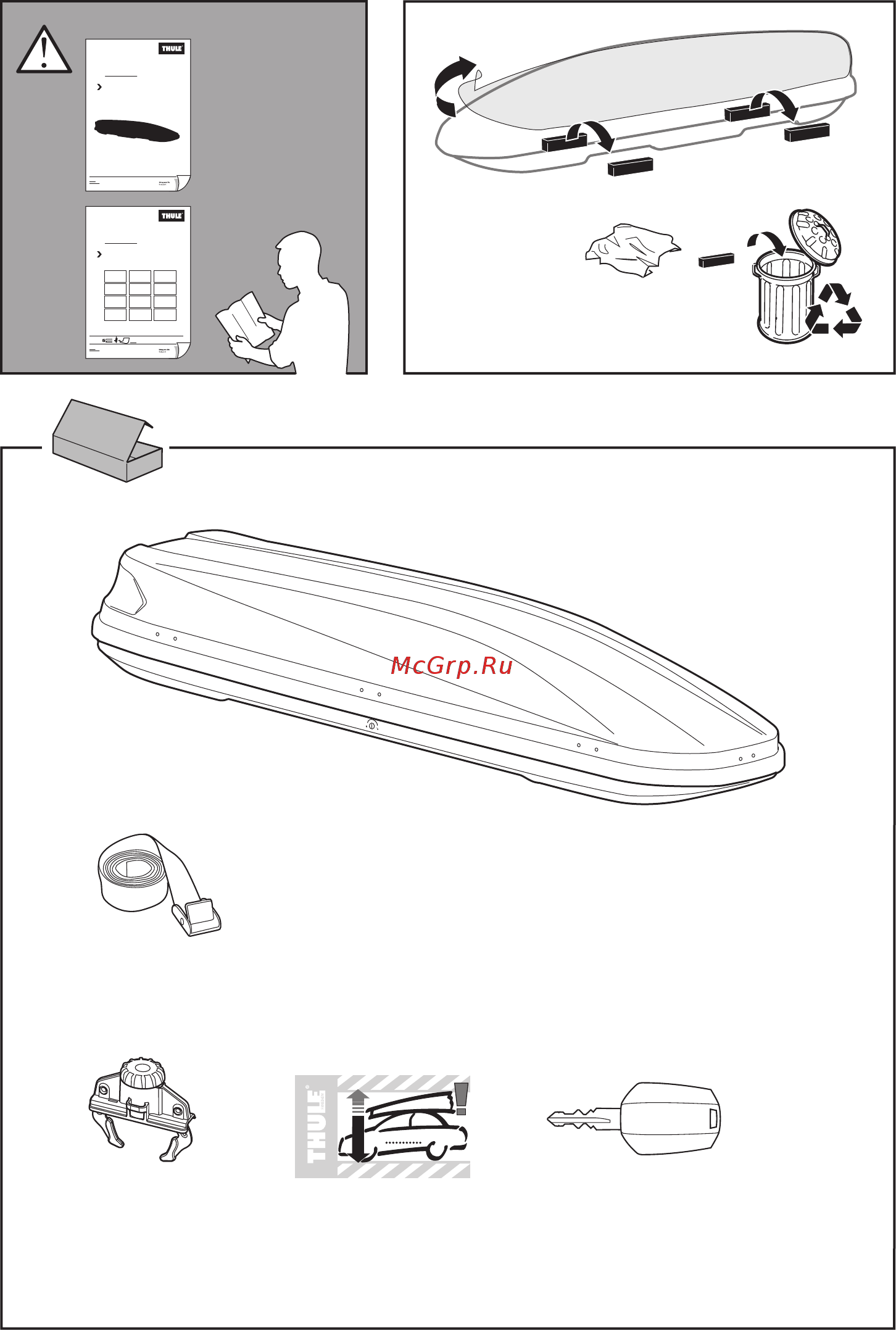 Thule touring 600 634600 Инструкция по эксплуатации онлайн [2/12] 200654