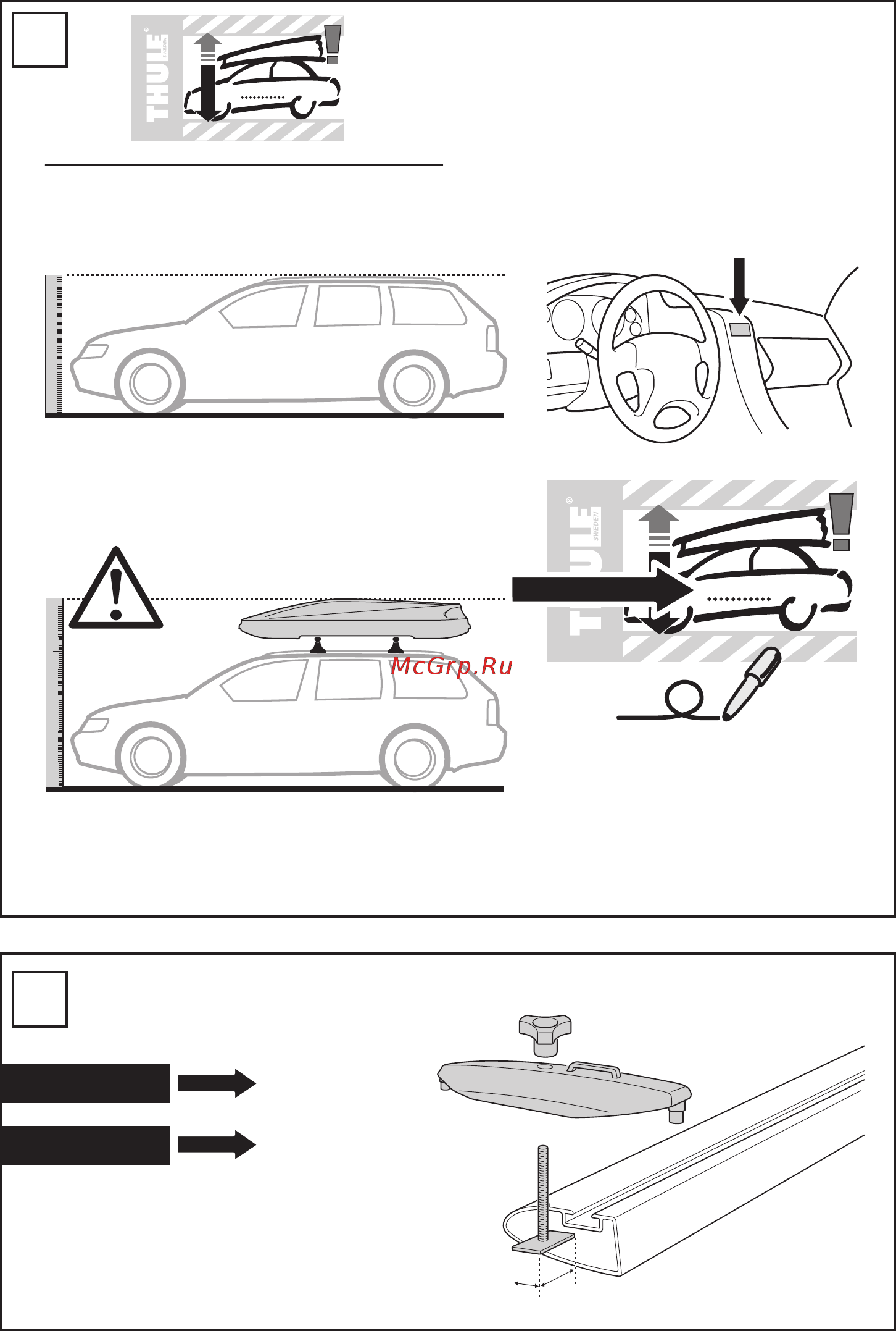 Thule touring 600 634600 Инструкция по эксплуатации онлайн [9/12] 200654
