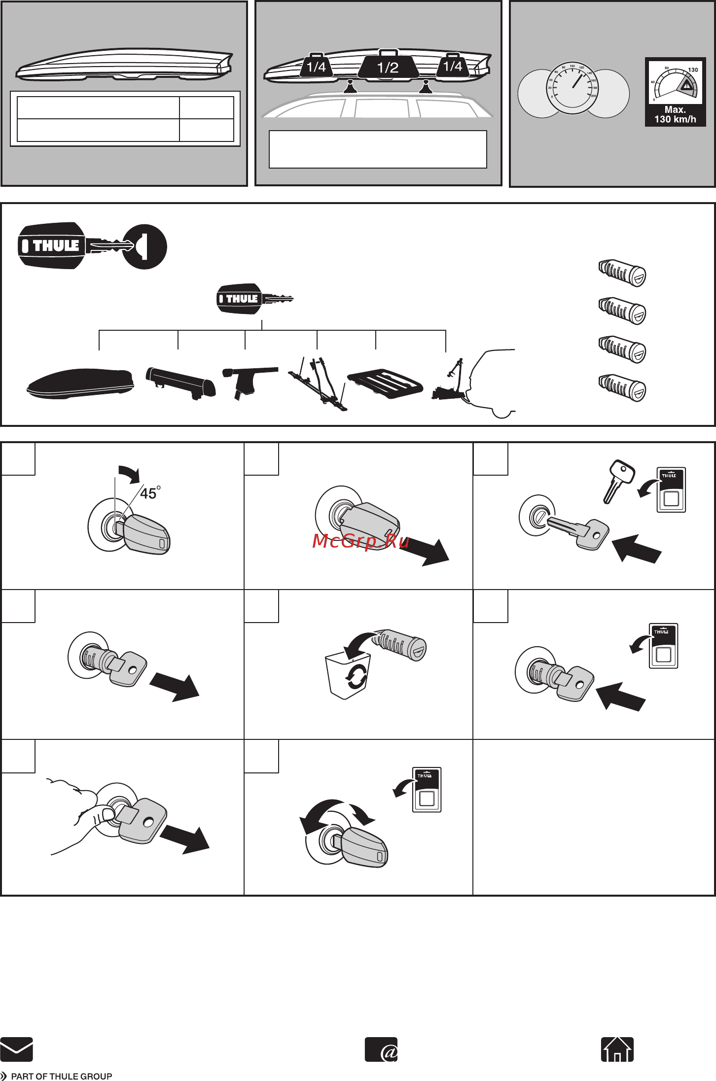 Thule dynamic 800 612801 Инструкция по эксплуатации онлайн [12/12] 200664