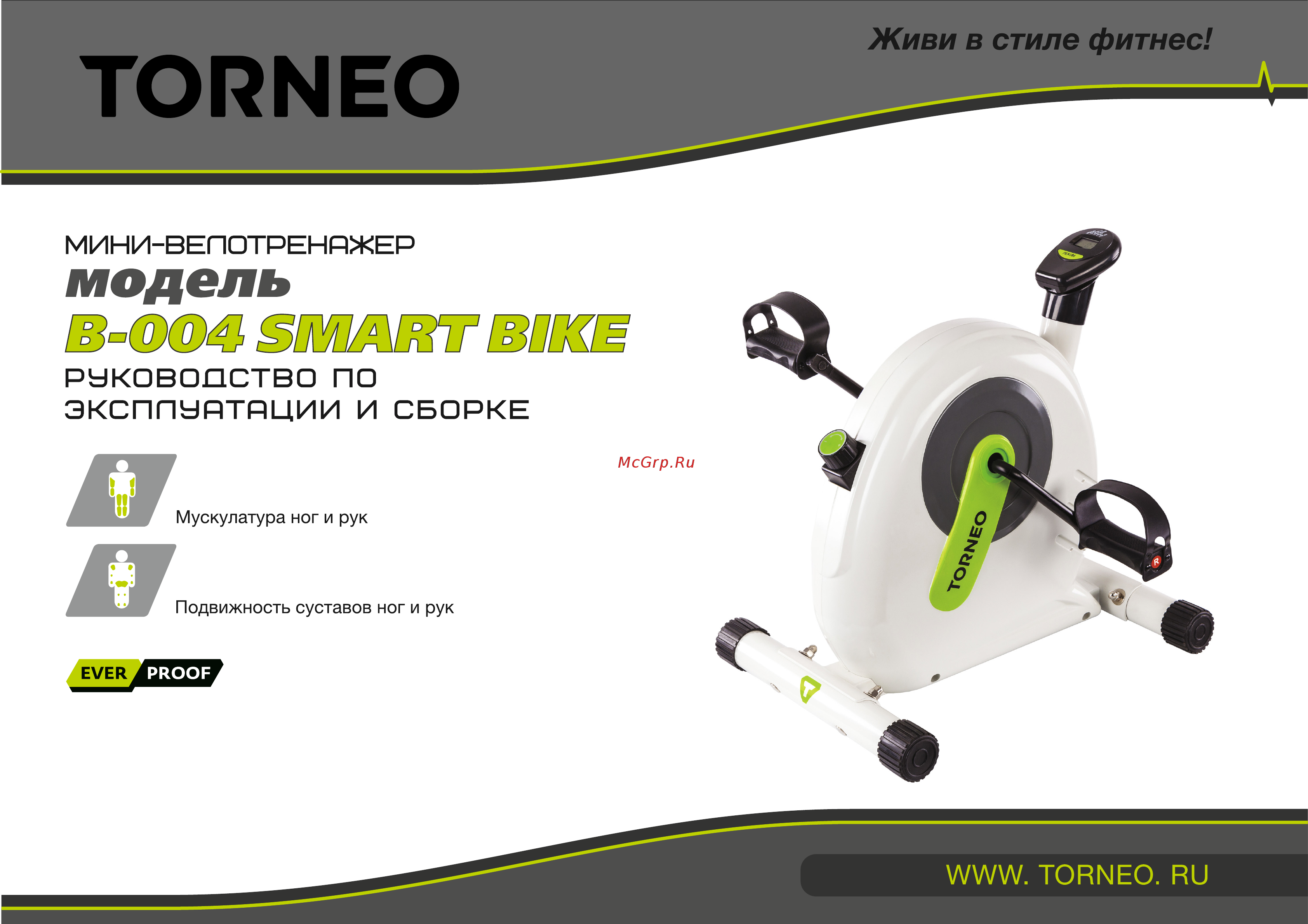 Torneo Smart Bike B-004 Руководство по эксплуатации и сборке онлайн