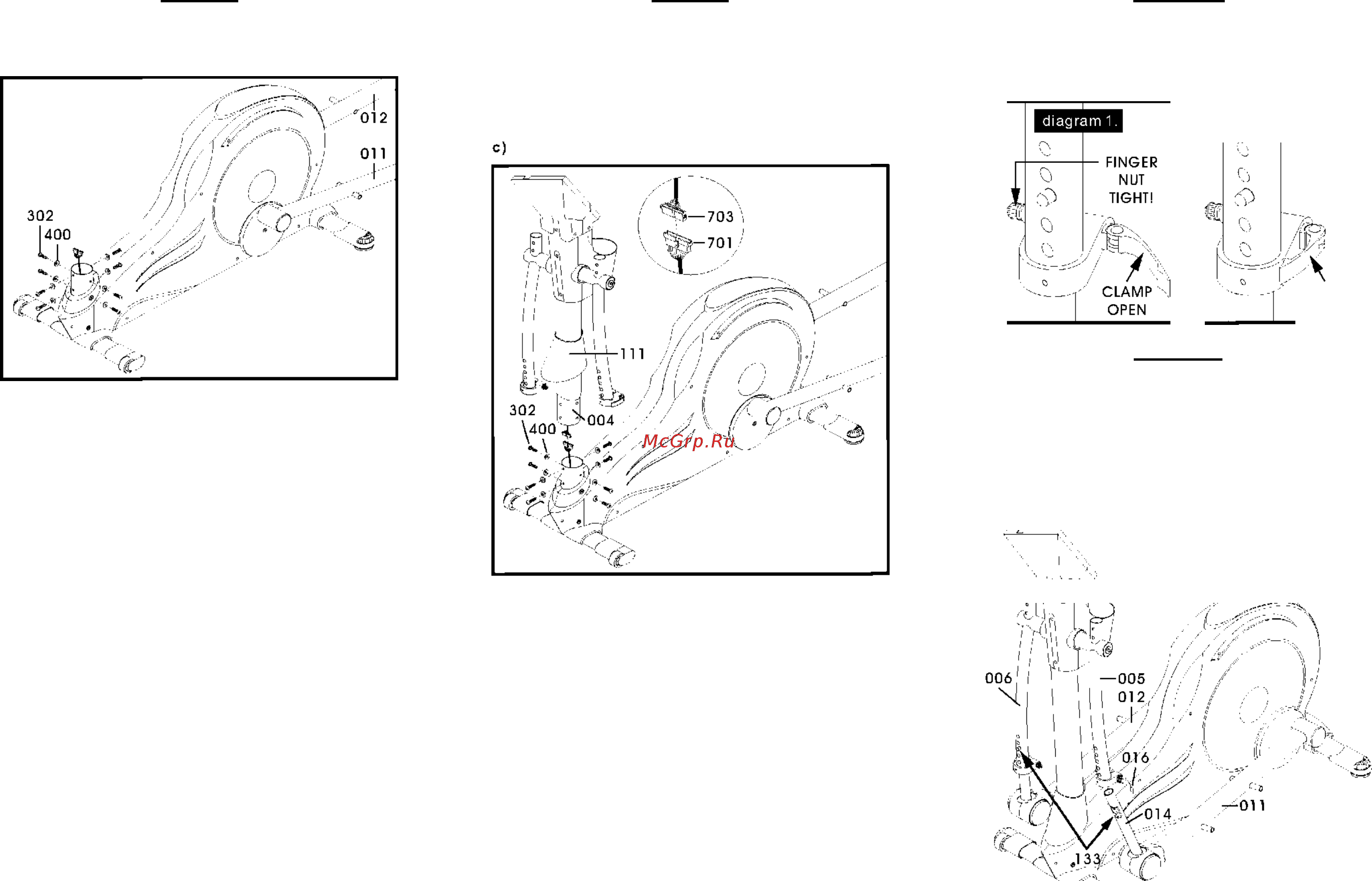 Infinity Q21 [4/16] Elliptical cross trainer assembly instructions