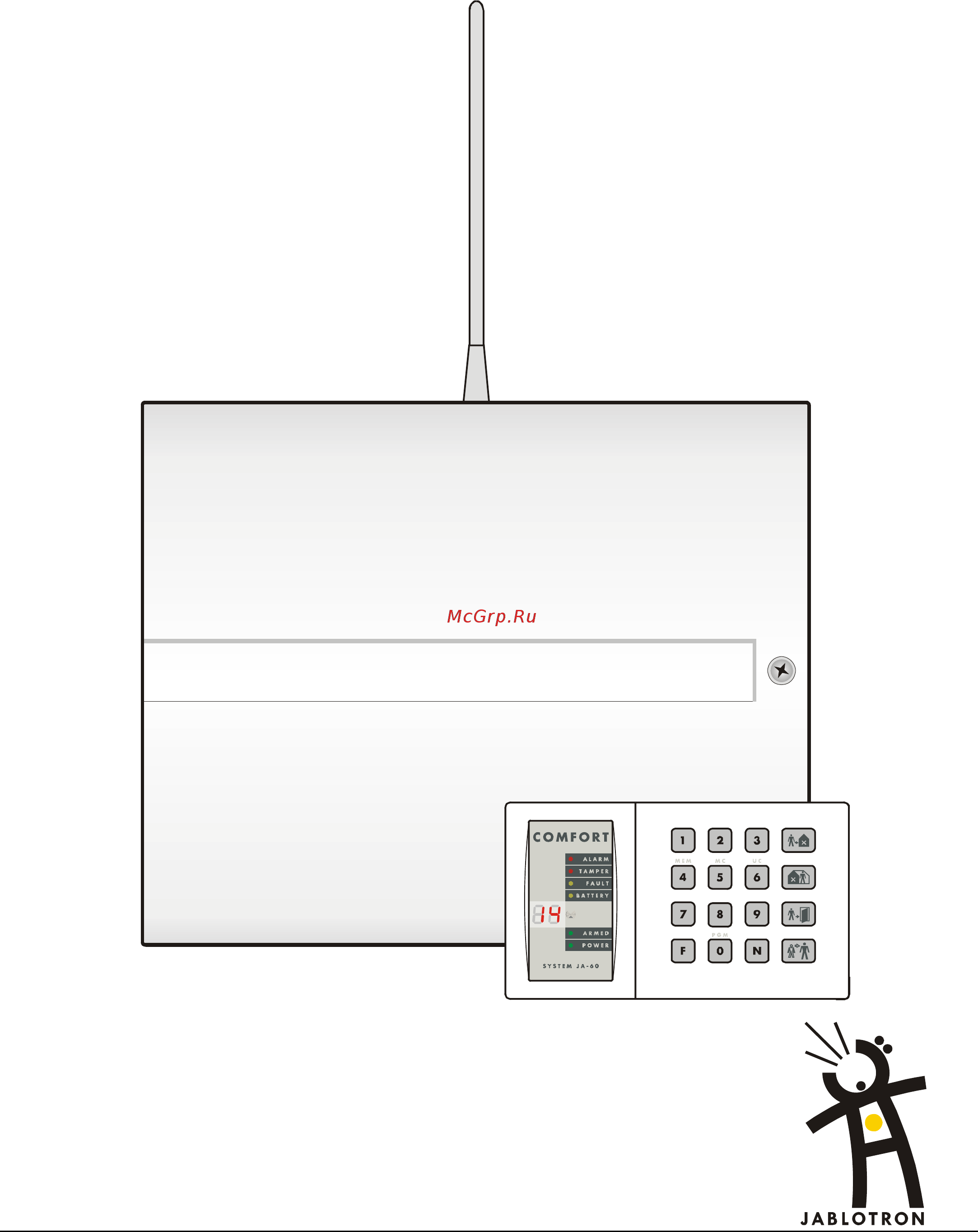Jablotron JA-63KR Инструкция по установке онлайн