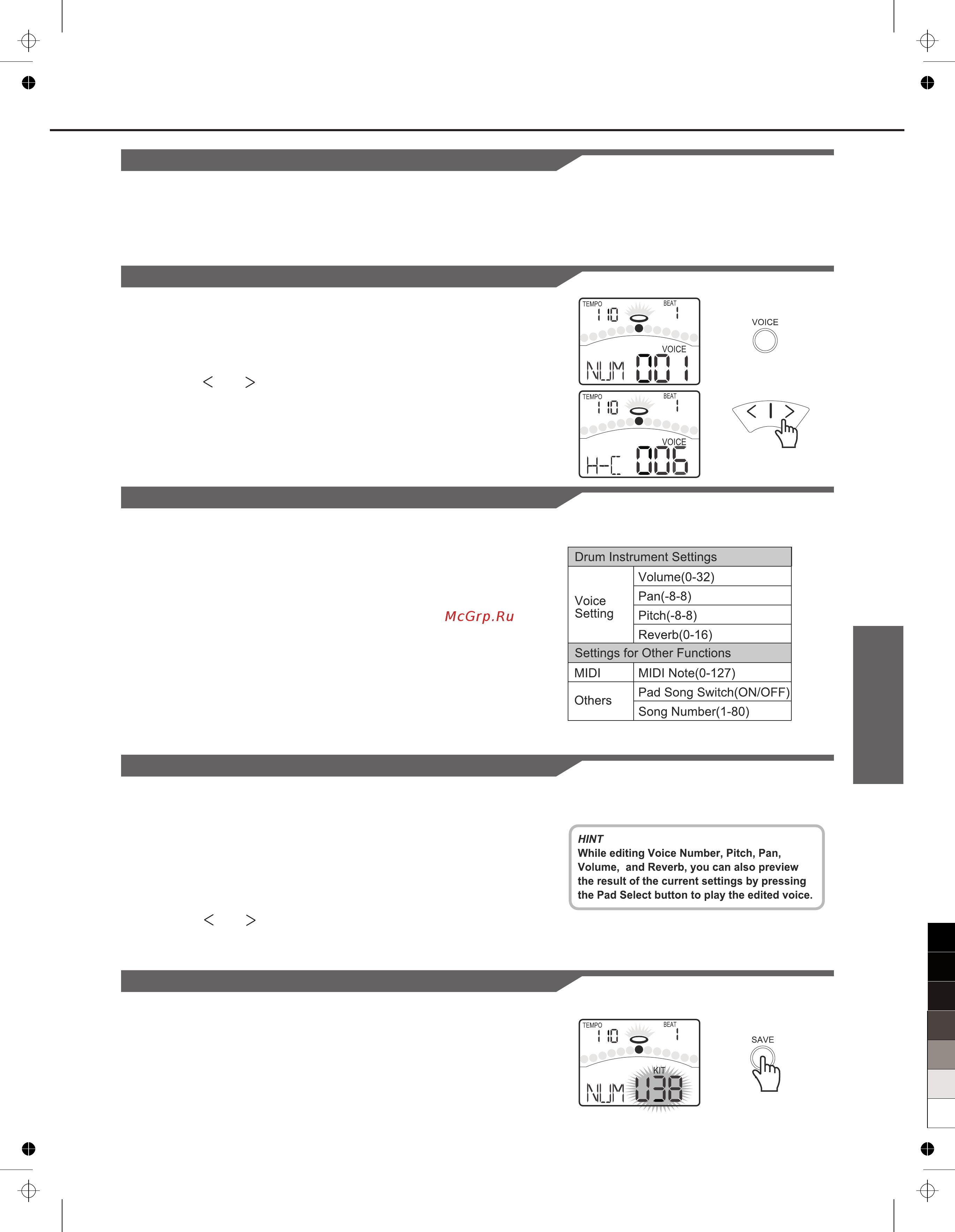 Medeli DD 516 [15/40] Creating your own drum kit