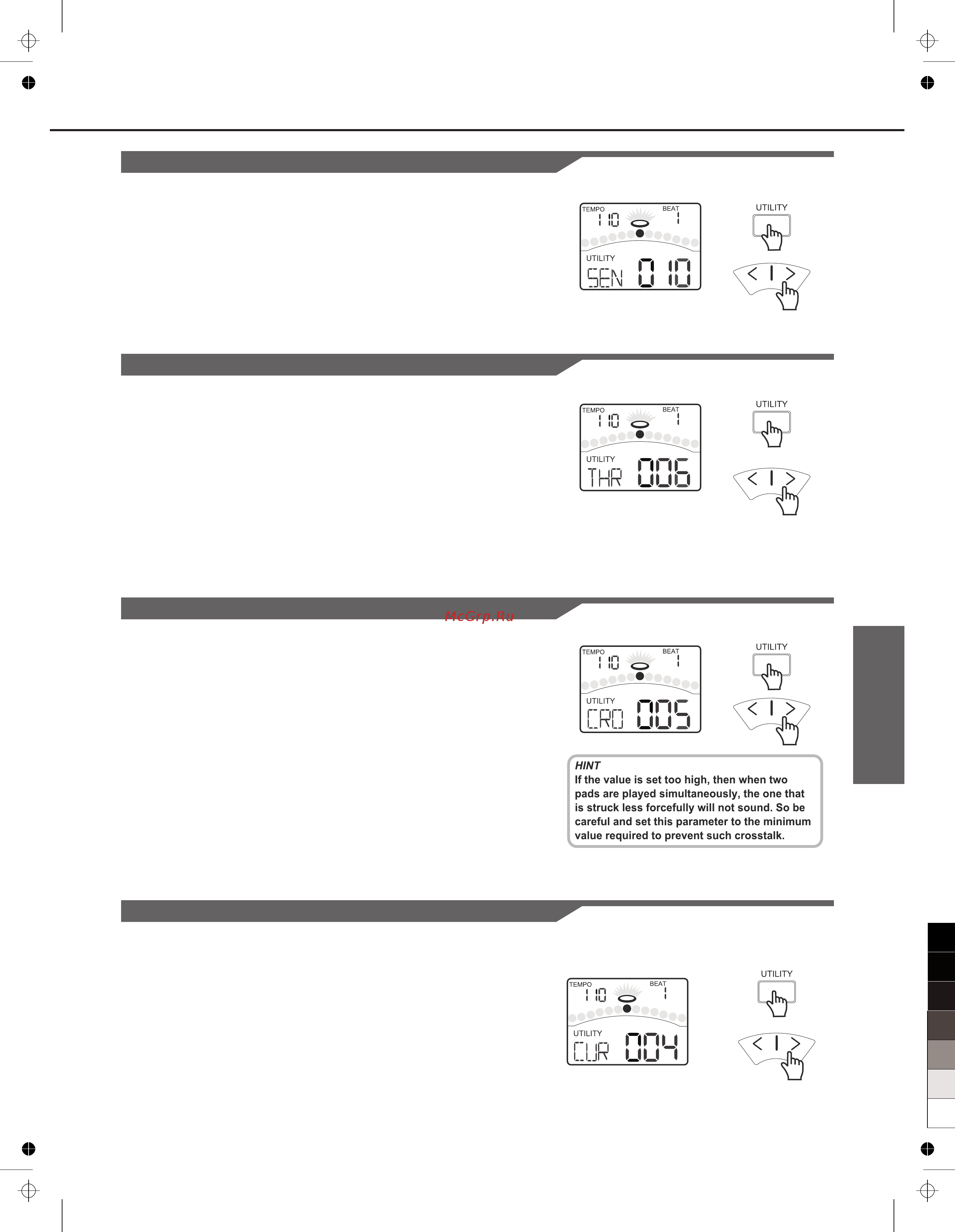 Medeli DD 516 [17/40] Making the settings for pads