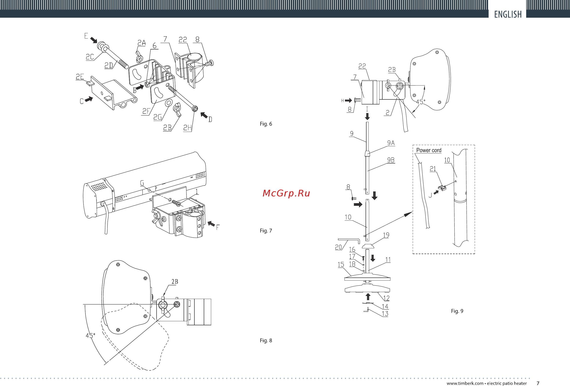 Timberk tir hp1 1500 [7/24] English