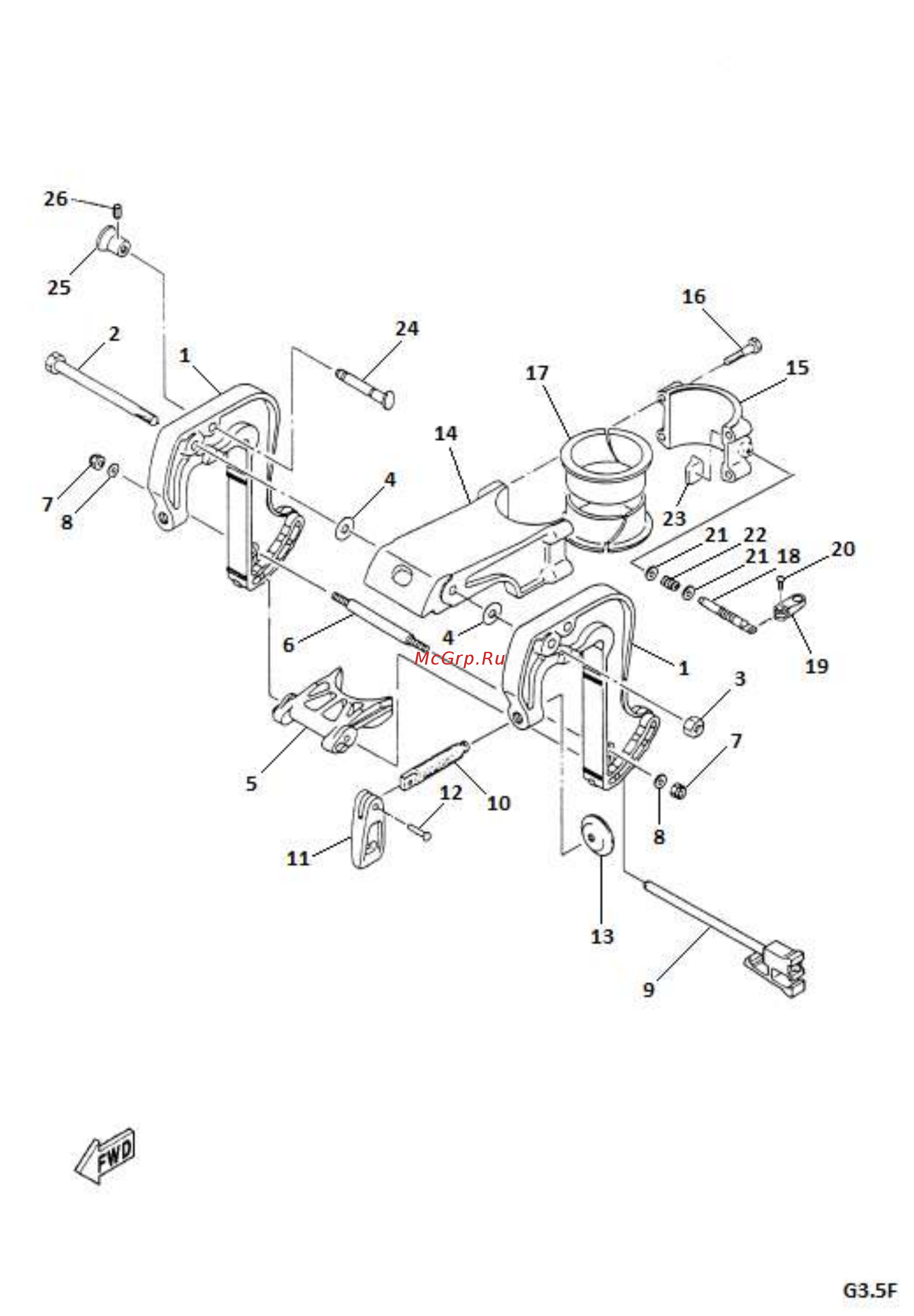 Gladiator G3.5F Каталог запчастей онлайн [22/29] 201557