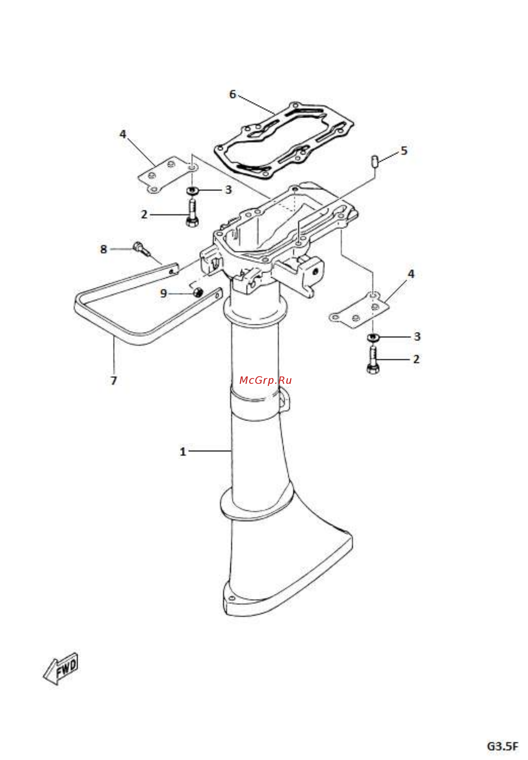 Gladiator G3.5F Каталог запчастей онлайн [24/29] 201557