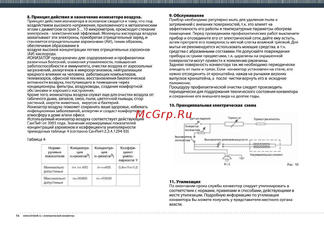 Timberk tec.ps1 ml20 in (rb) Инструкция по эксплуатации онлайн [16/18] 201660