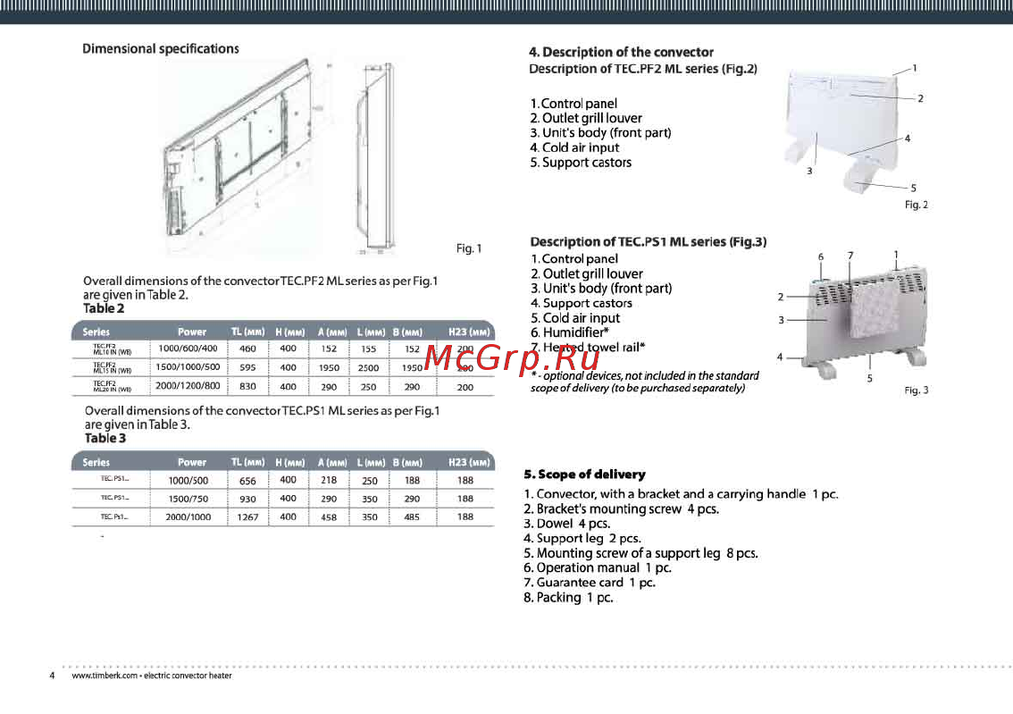 Timberk tec.ps1 ml20 in (og) Инструкция по эксплуатации онлайн [4/18] 201661