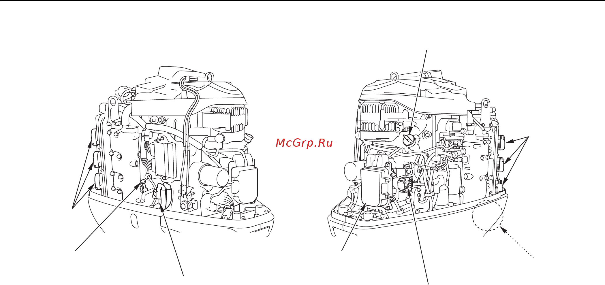 Honda BF 250 [11/127] Основные узлы и детали подвесного мотора