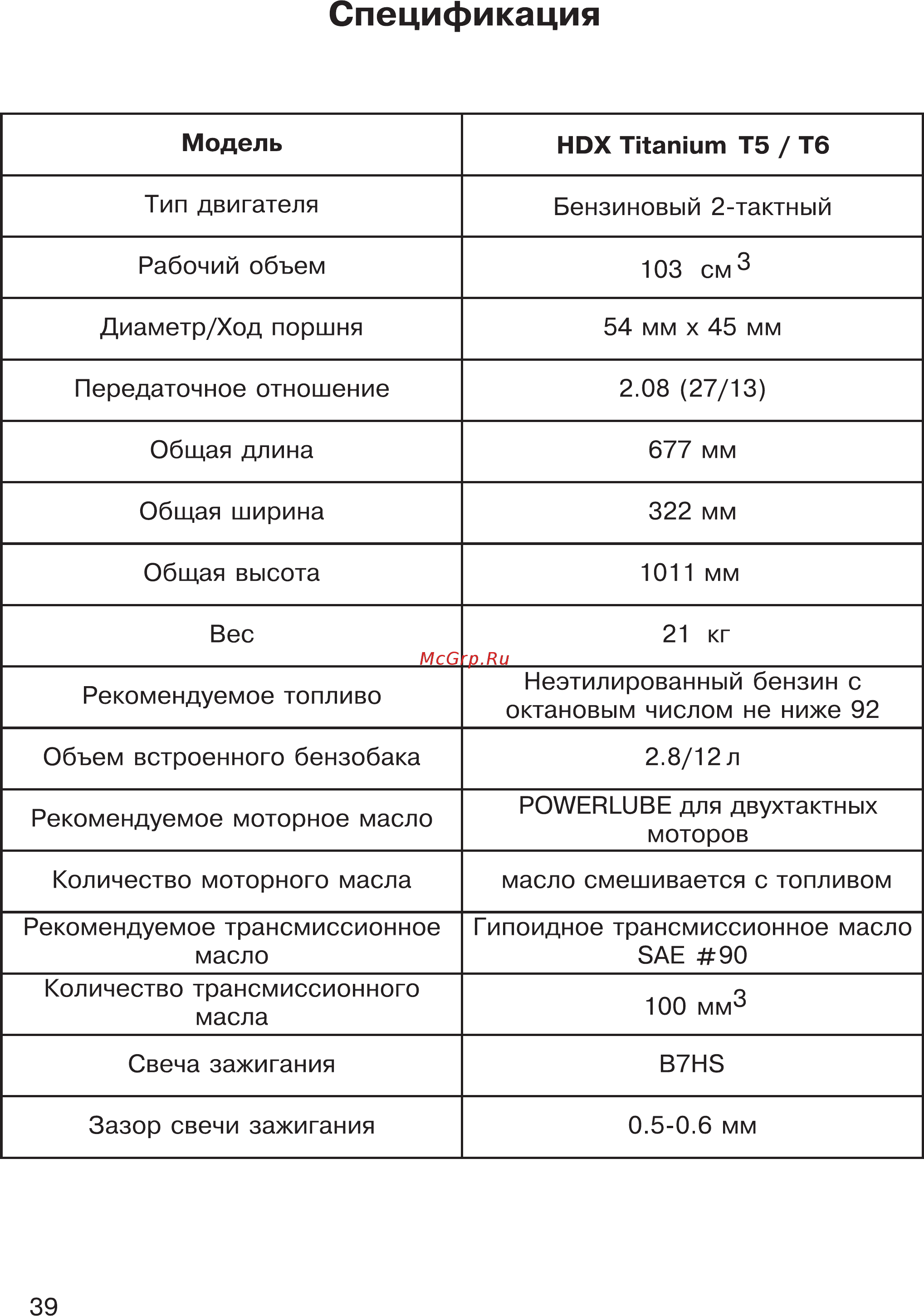 HDX T 5 Titanium [39/44] Спецификация
