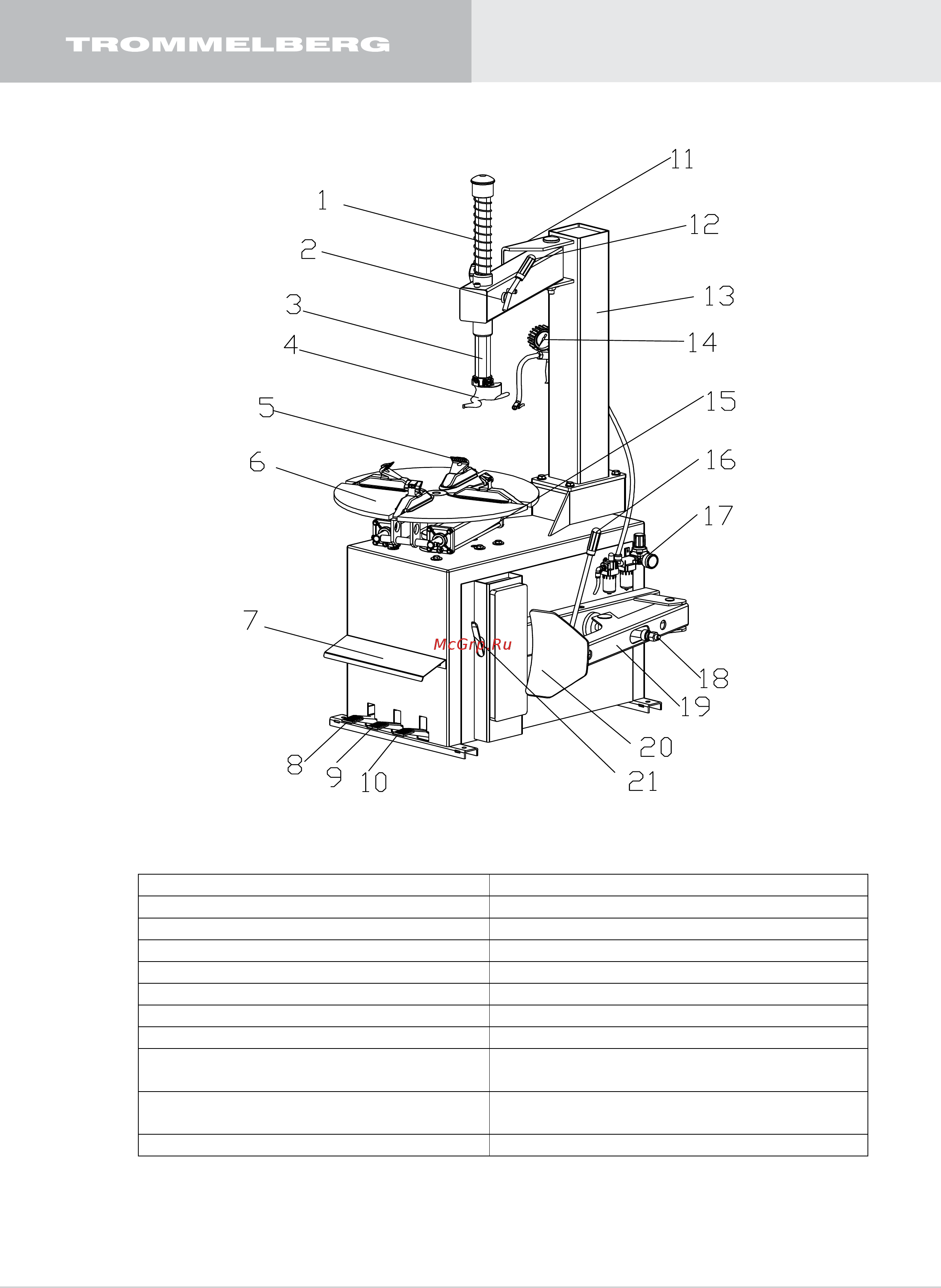 Trommelberg 1810e Инструкция по эксплуатации онлайн [6/31] 202019