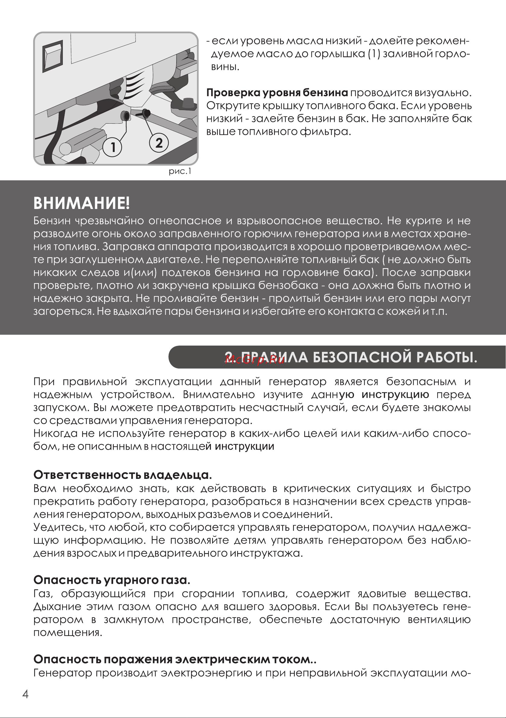 Tsunami ges 2500 i1261lt2500b000 Инструкция по эксплуатации онлайн [4/17] 202124