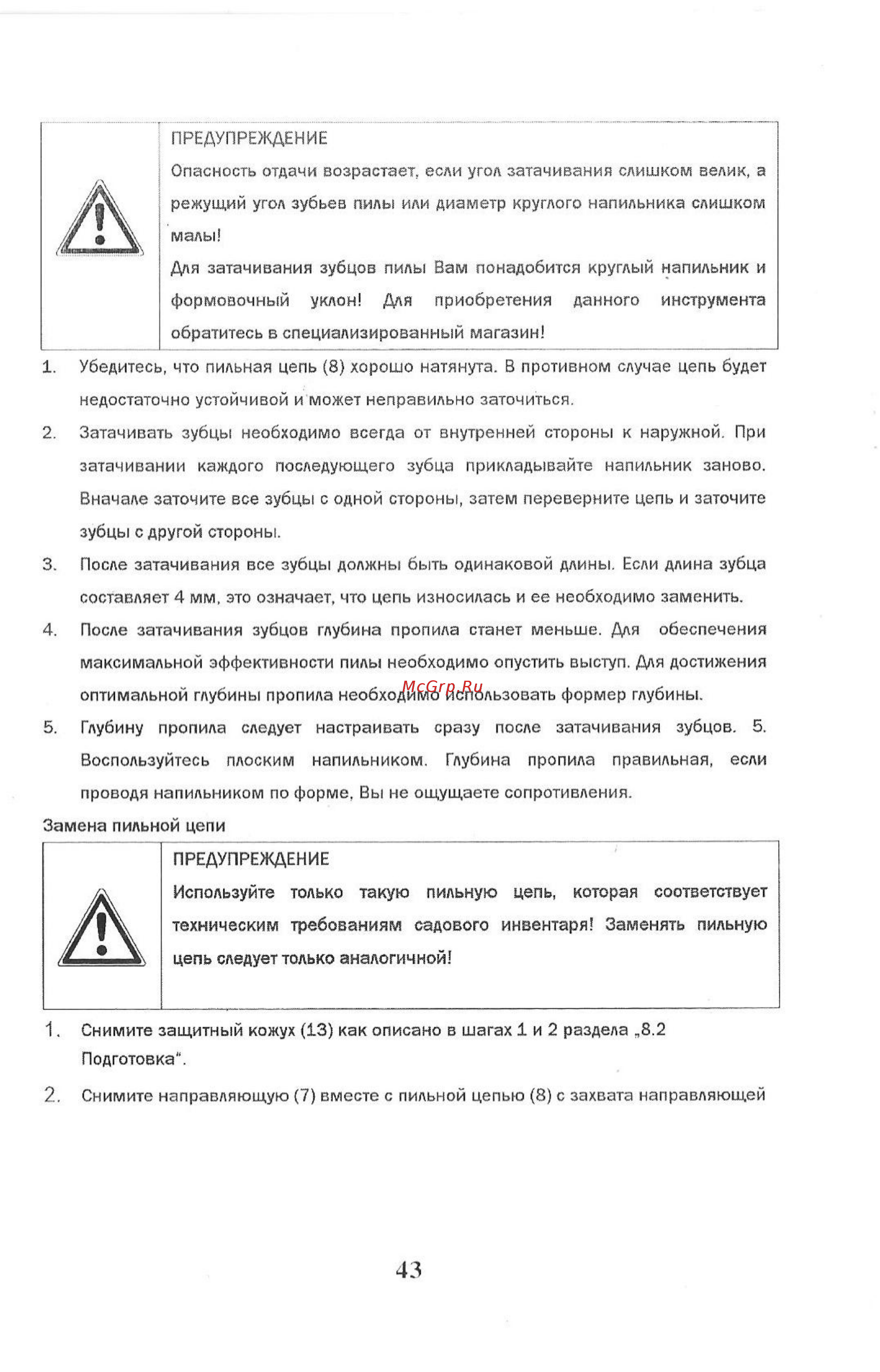 Tsunami sg 5850p Инструкция по эксплуатации онлайн [43/51] 202126