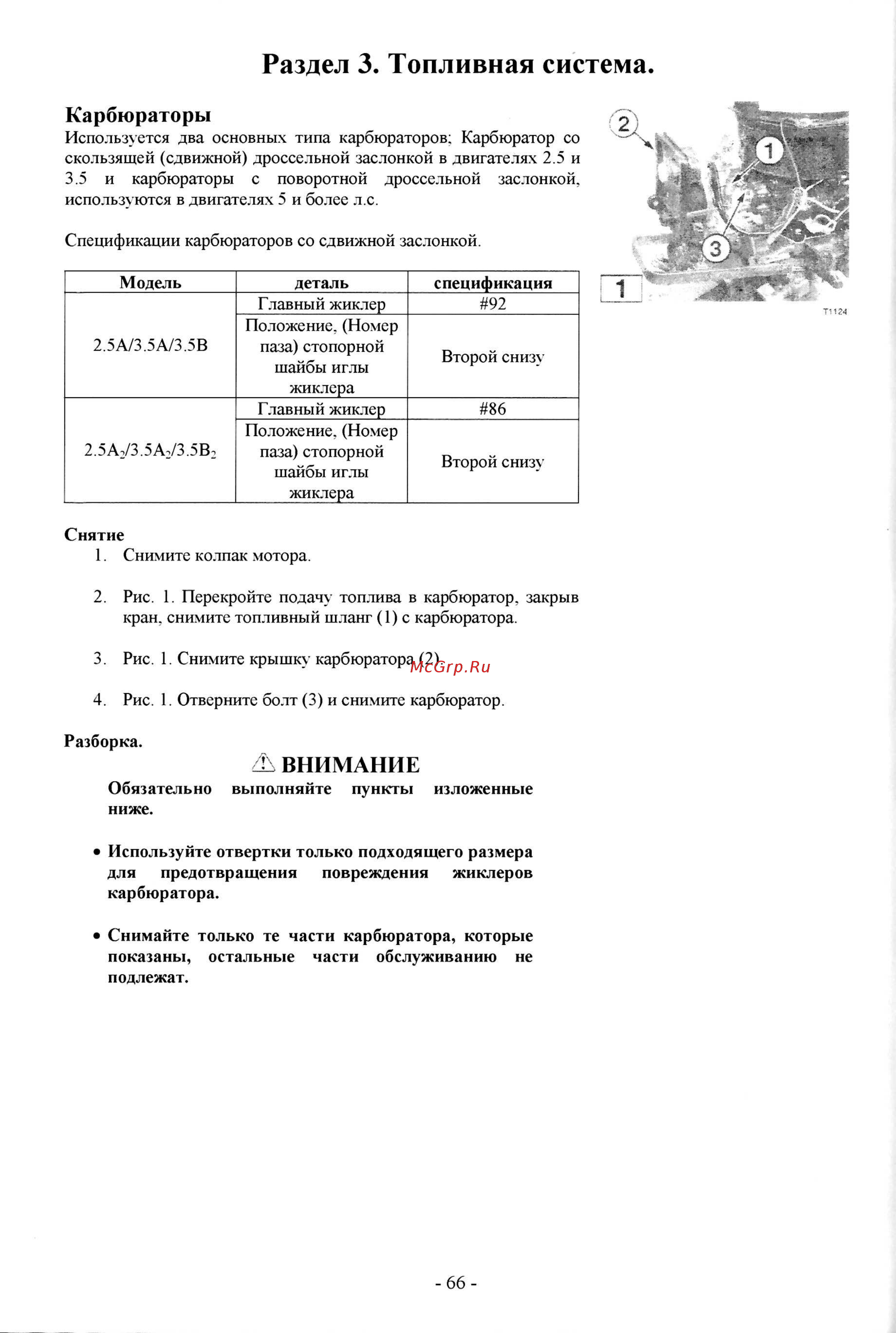 Tohatsu M 5 [253/267] Карбюраторы