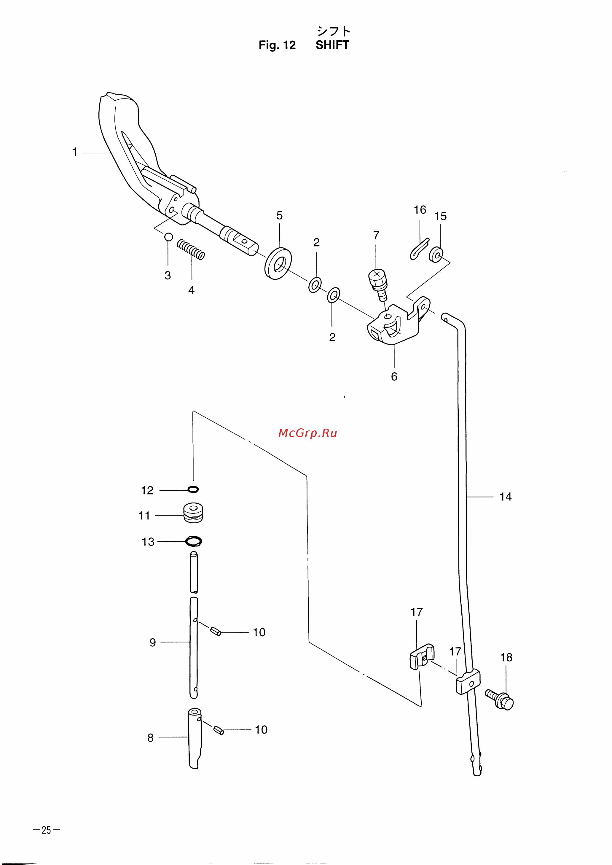 Tohatsu MFS 3.5 A2 [29/47] Fig 12 shift