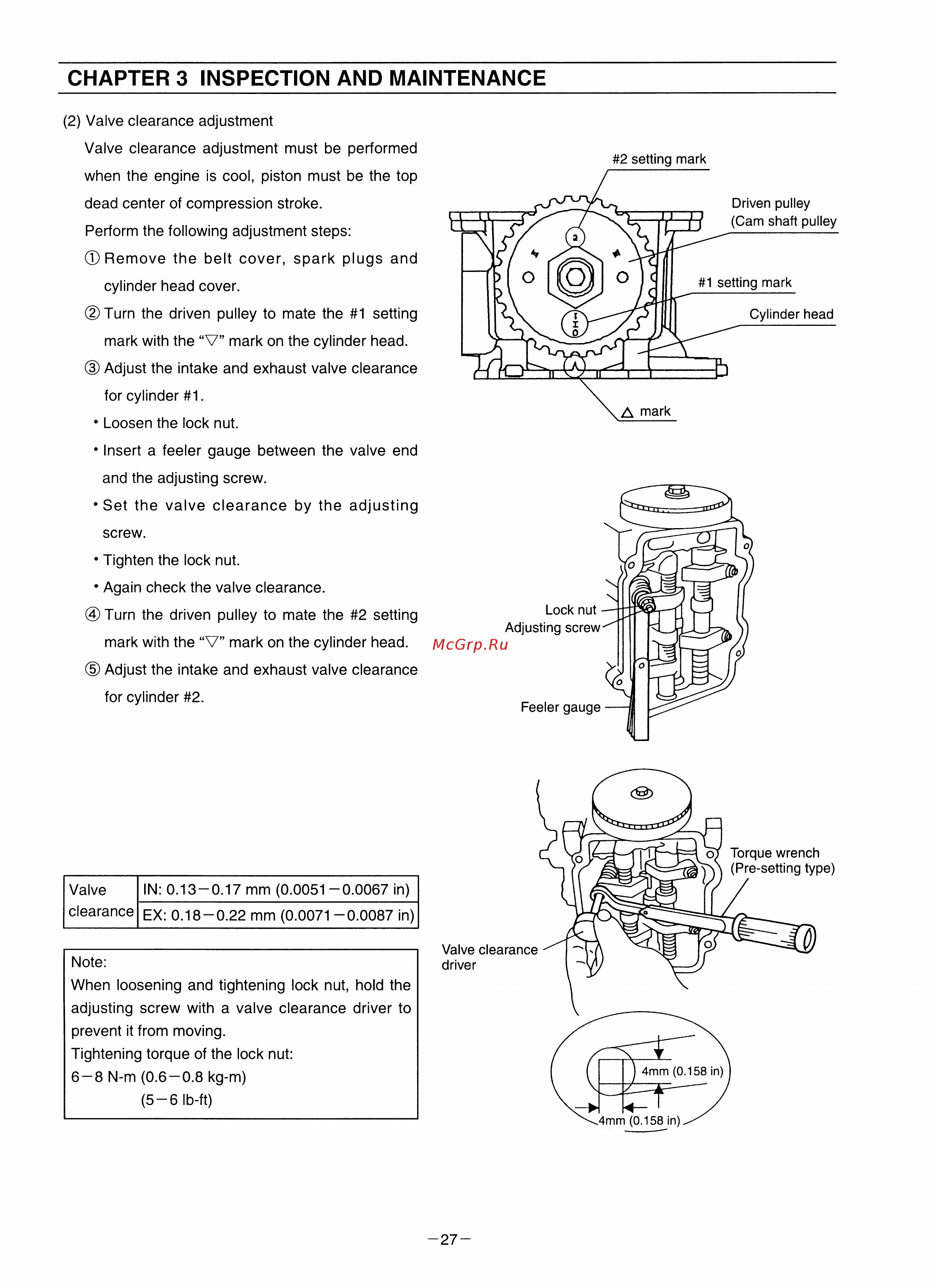 Tohatsu MFS 8 S [30/84] Chapter 3 inspection and maintenance