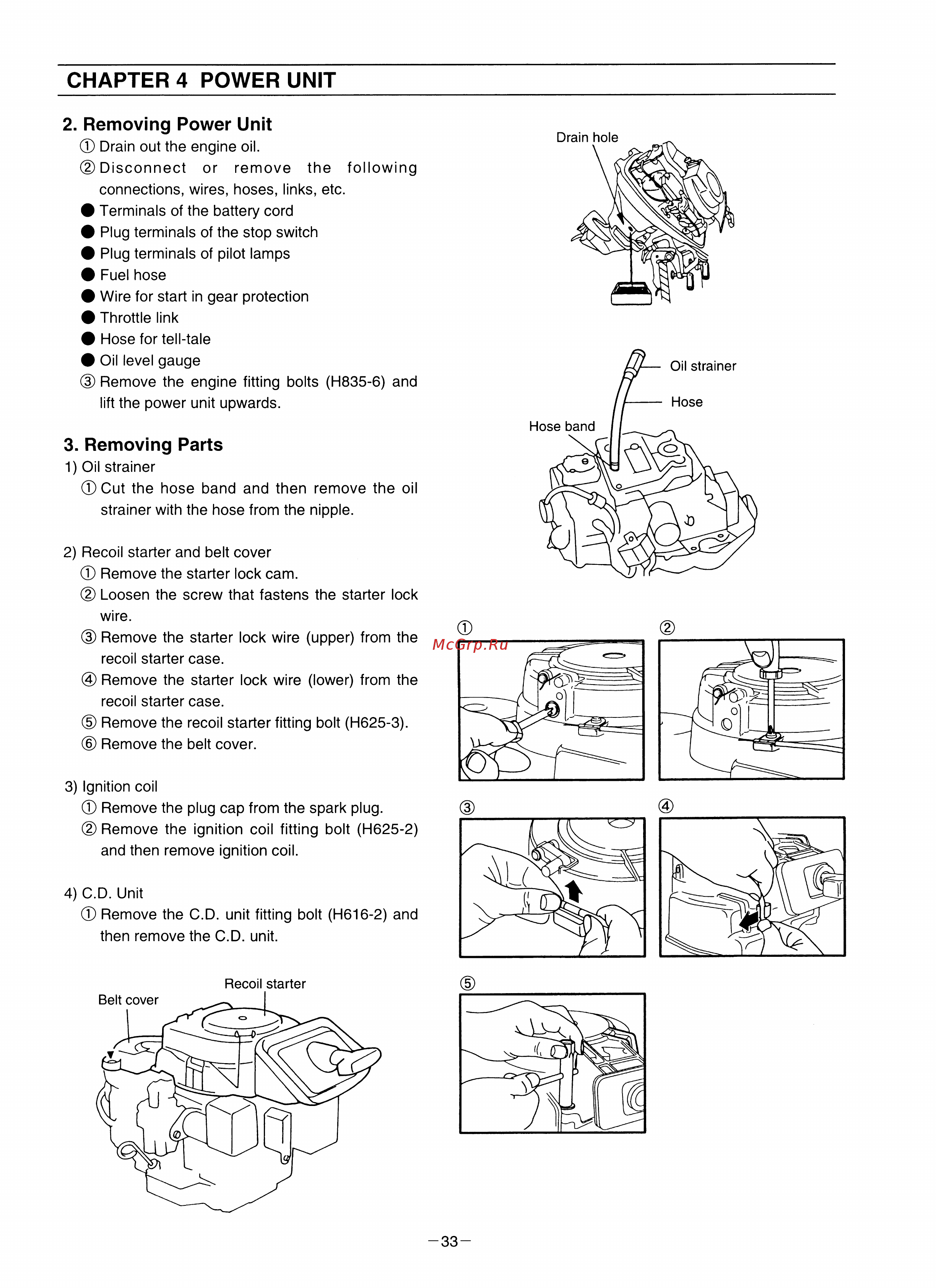 Tohatsu MFS 9.8 A3 [36/84] Removing parts