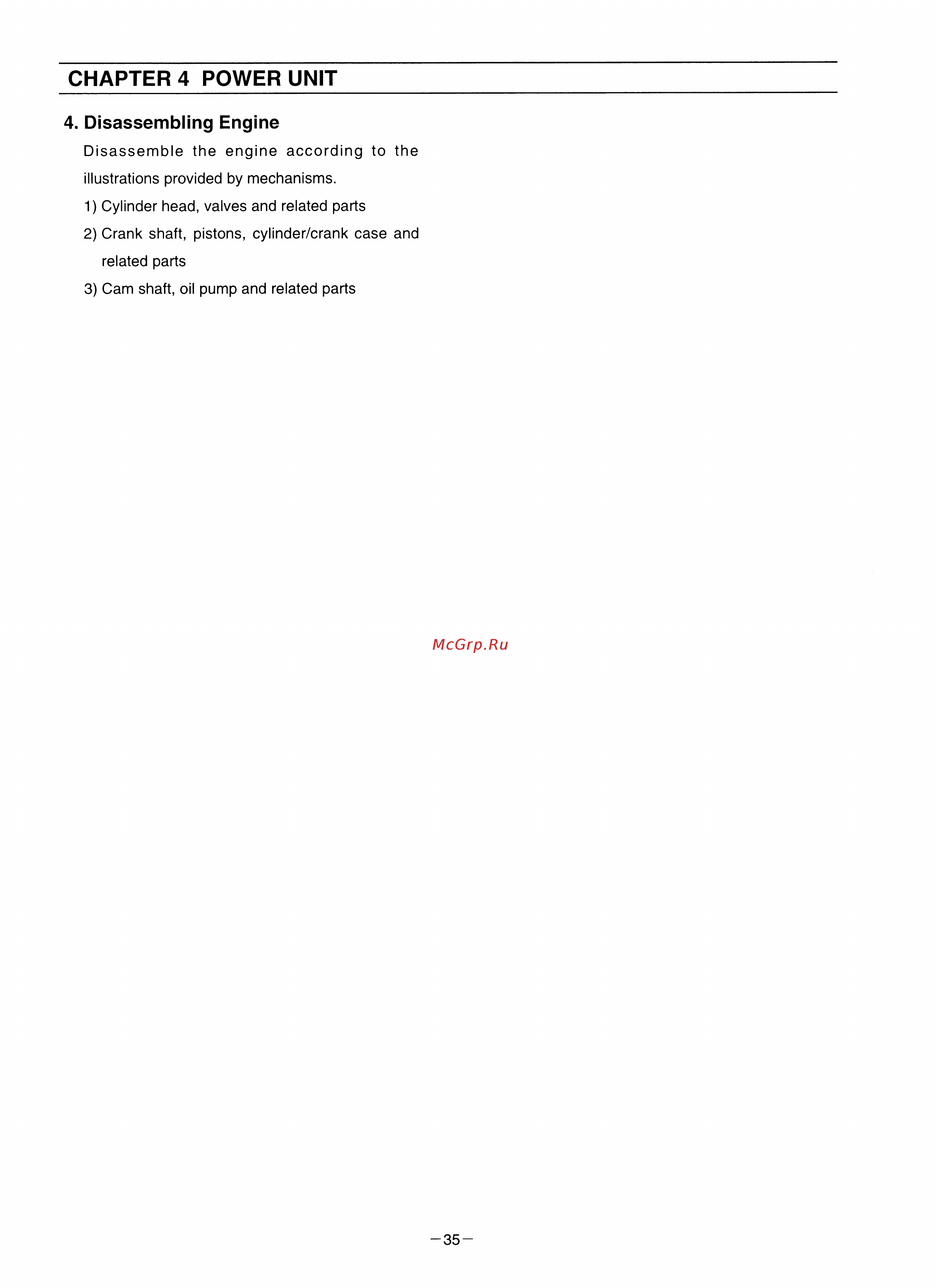 Tohatsu MFS 8 S [38/84] Chapter 4 power unit