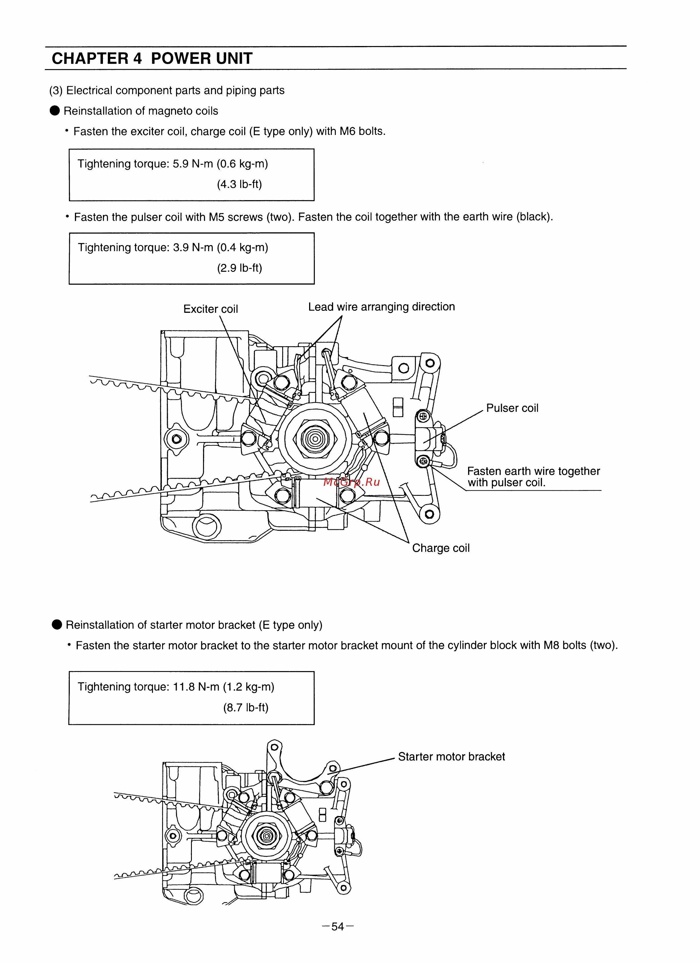 Tohatsu MFS 9.8 A3 [57/84] Chapter 4 power unit