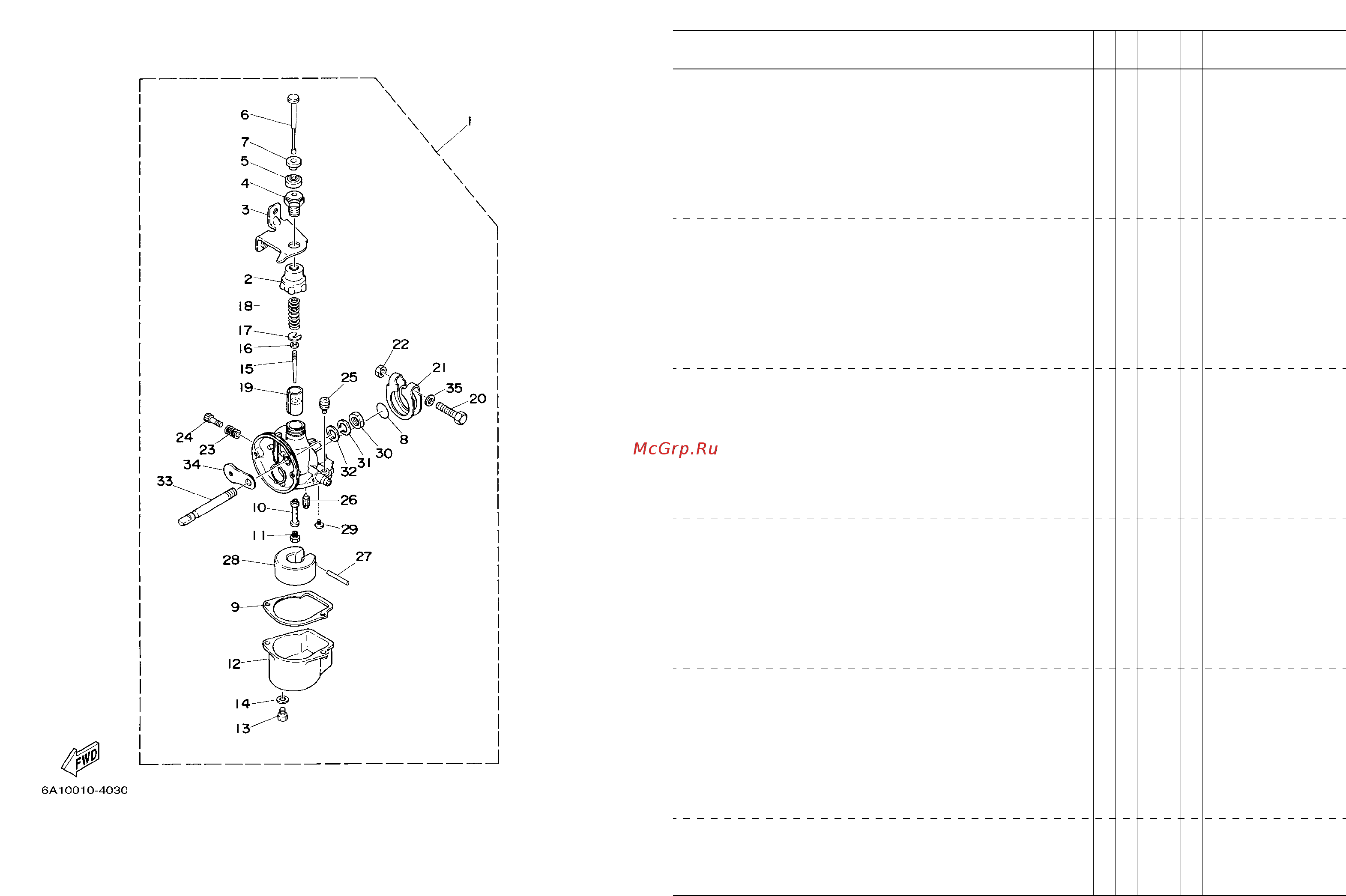Yamaha 2 CMHS [13/25] Fig 3 carburetor carburador