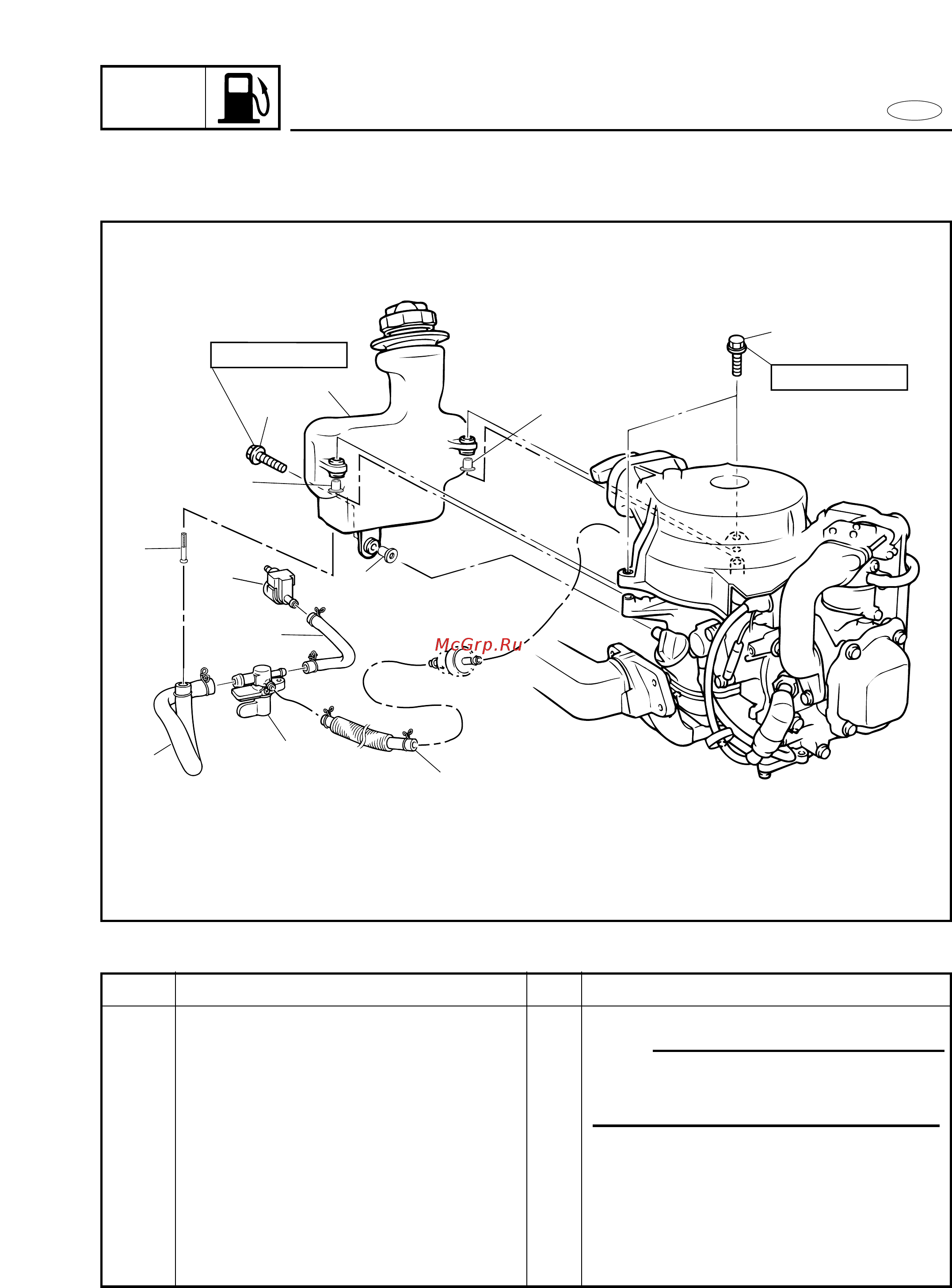 Yamaha F4 AMHS [96/307] Removal and installation chart