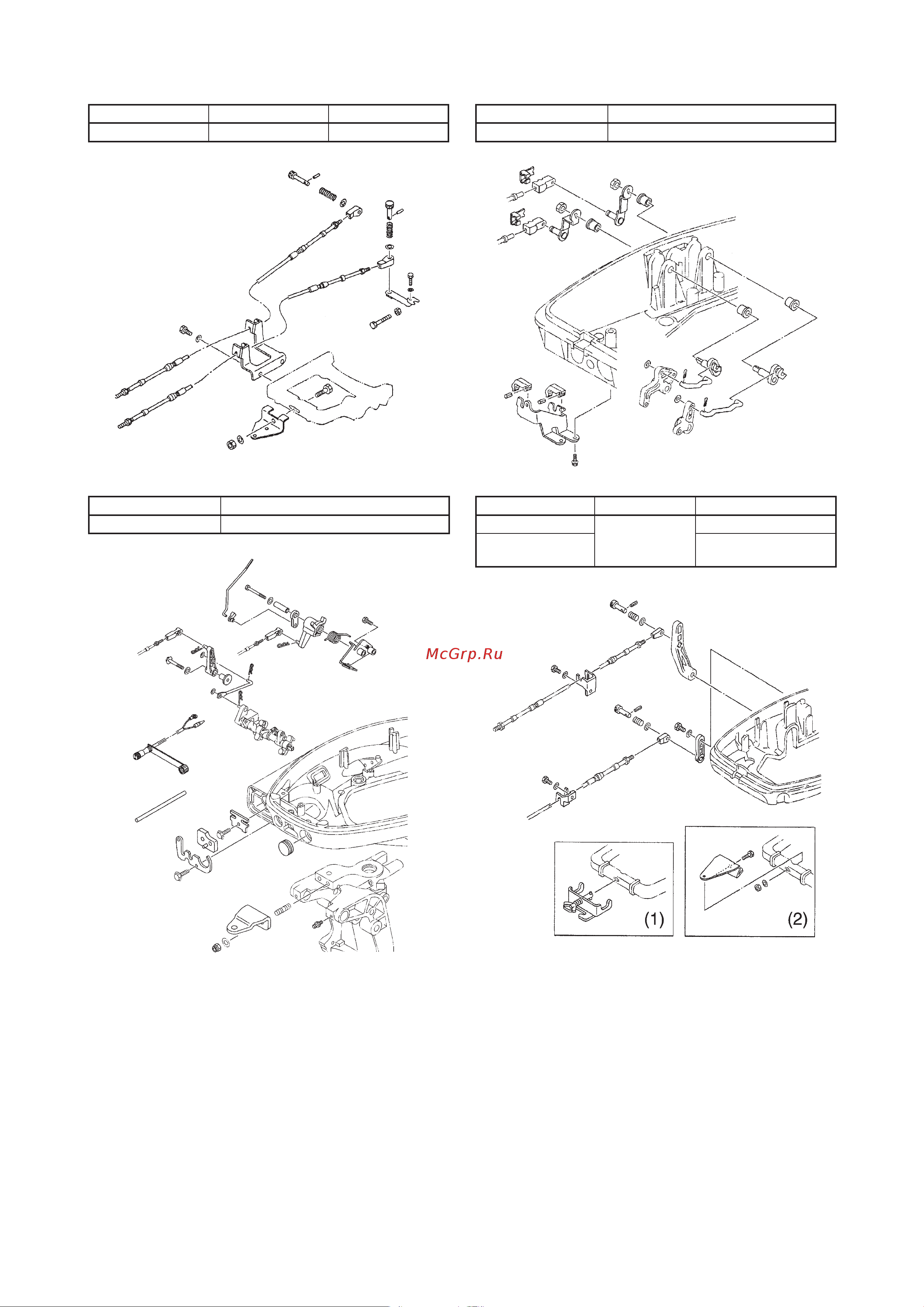 Yamaha F4 AMHS [101/232] Крепежные комплекты пультов дистанционного управления