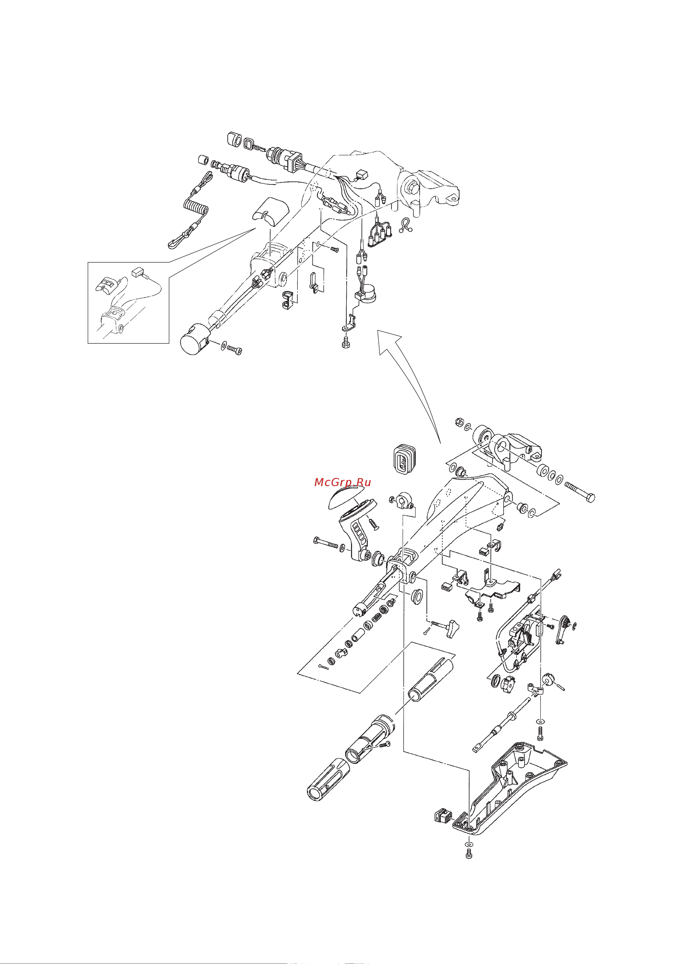 Yamaha F4 AMHS [118/232] Многофункциональный румпель 6x4