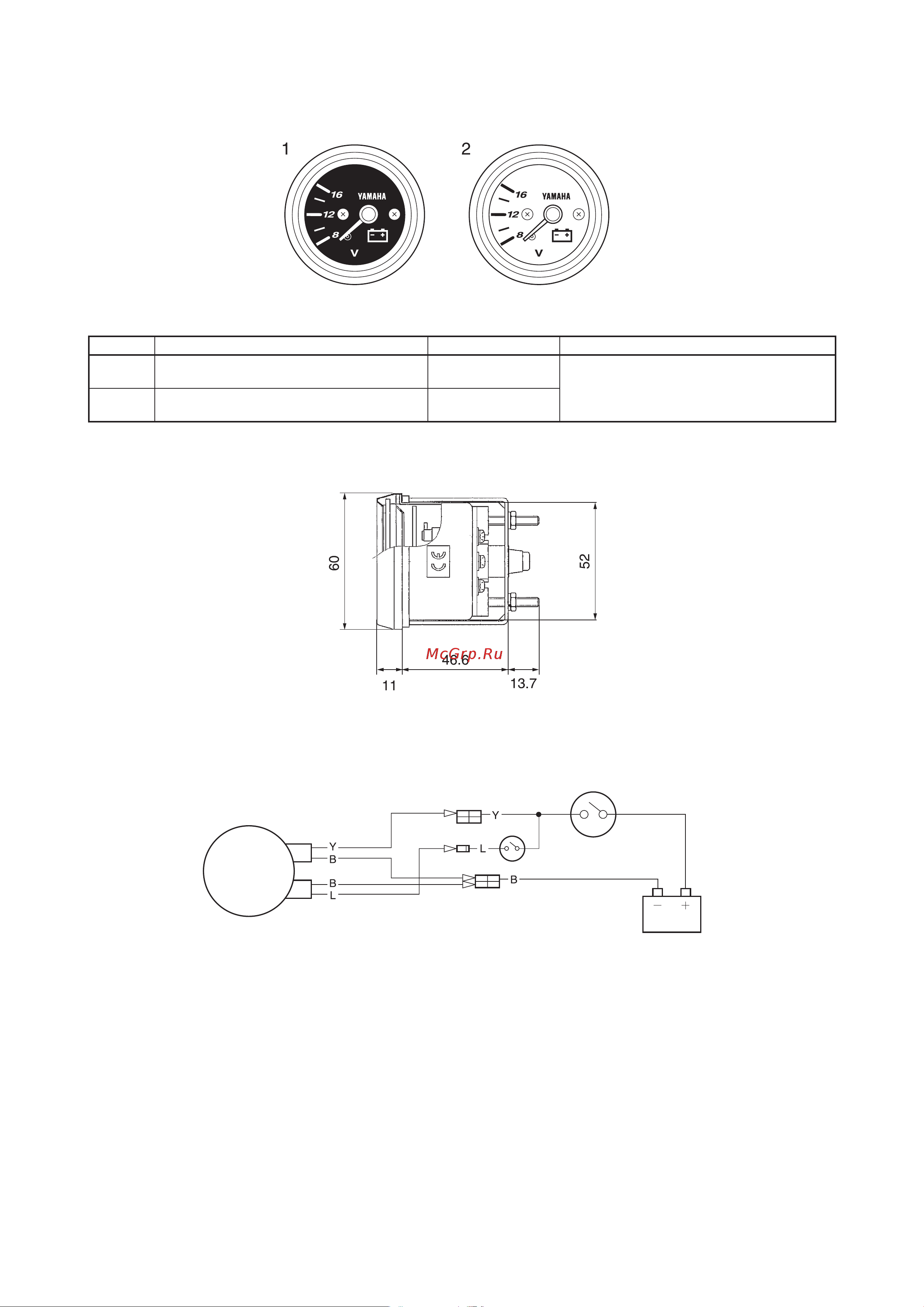 Yamaha F60 [152/232] Вольтметр