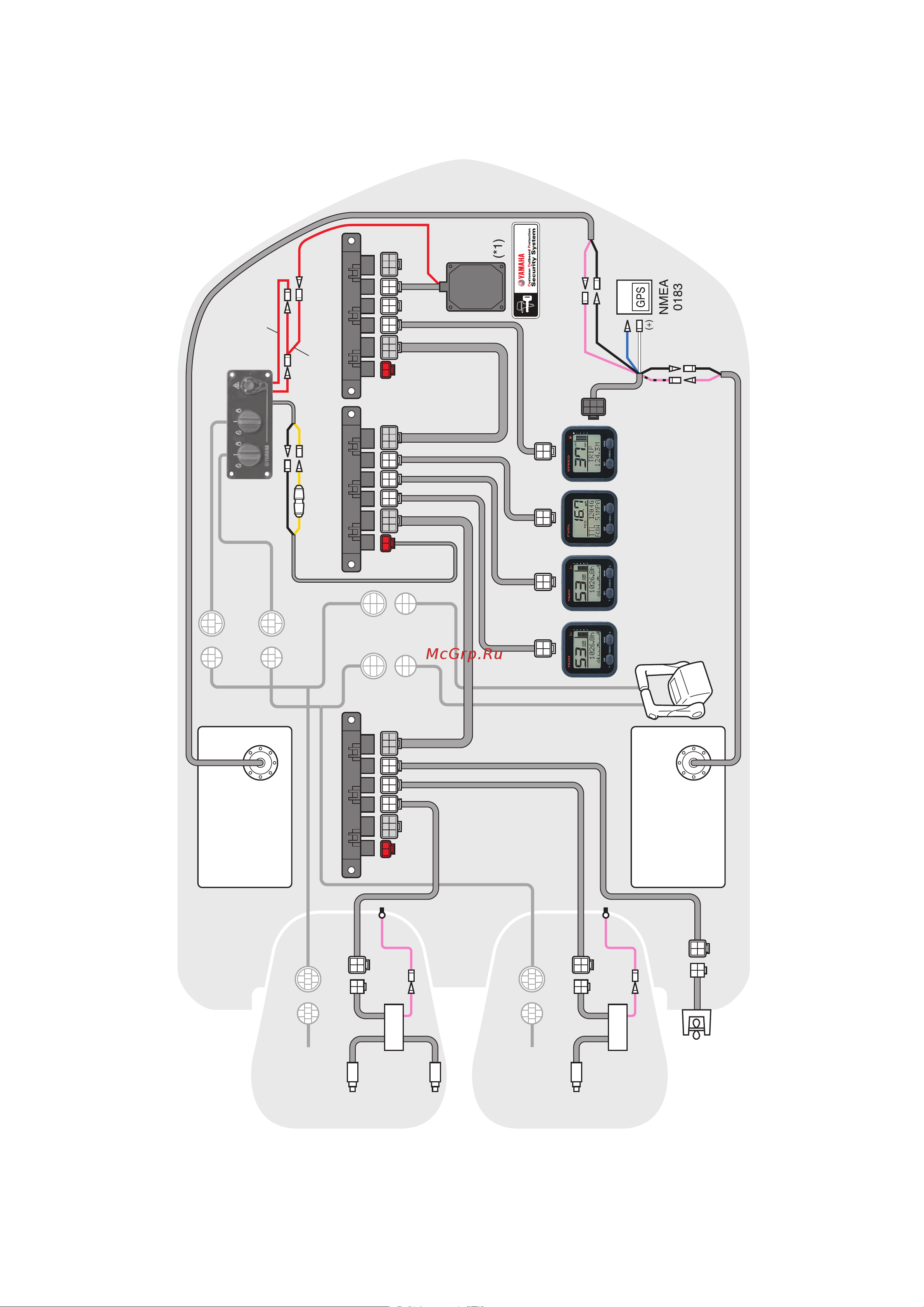 Yamaha F4 AMHS [182/232] Схема электрооборудования