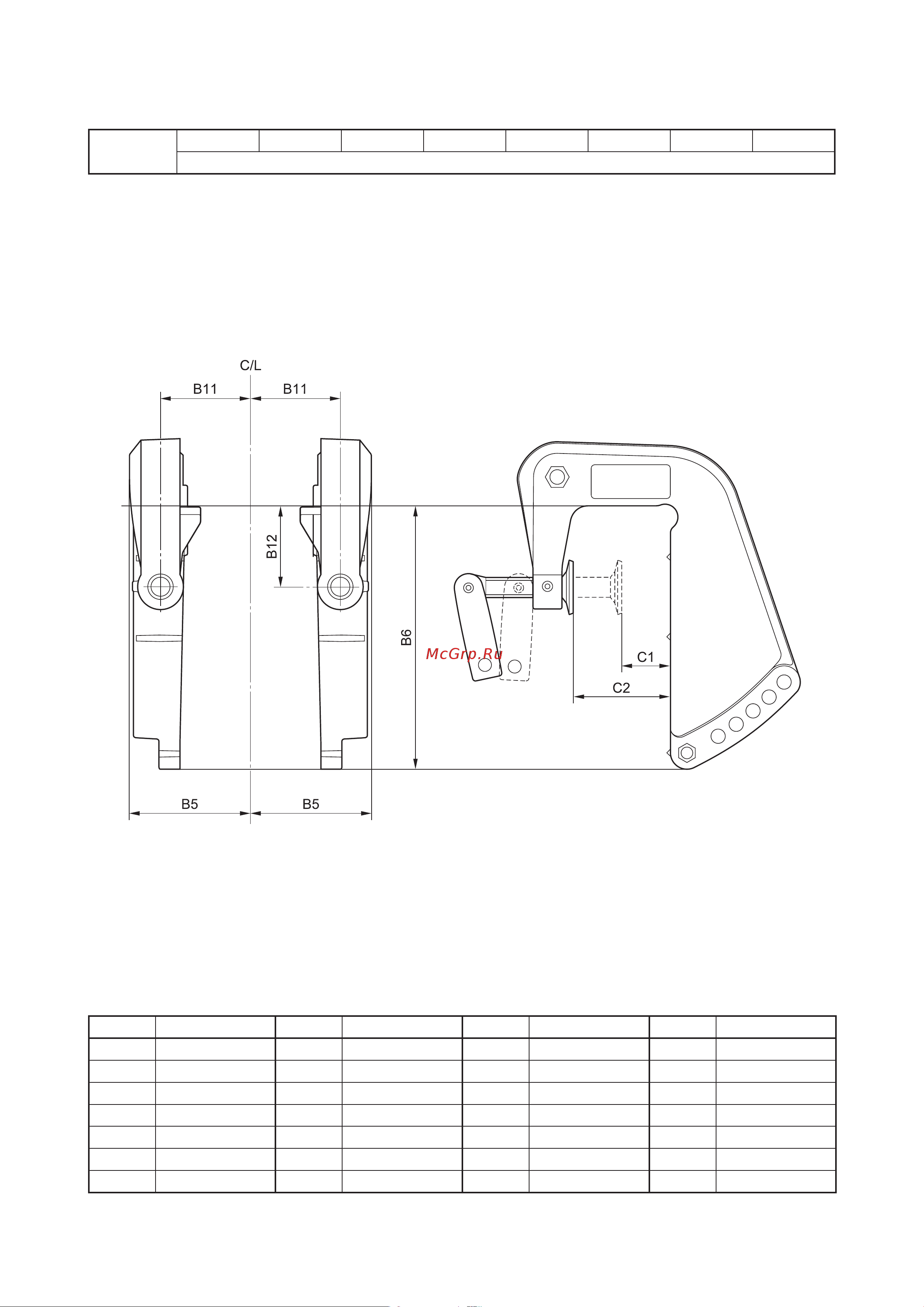 Yamaha F100 [36/232] Габаритные размеры подвесного мотора