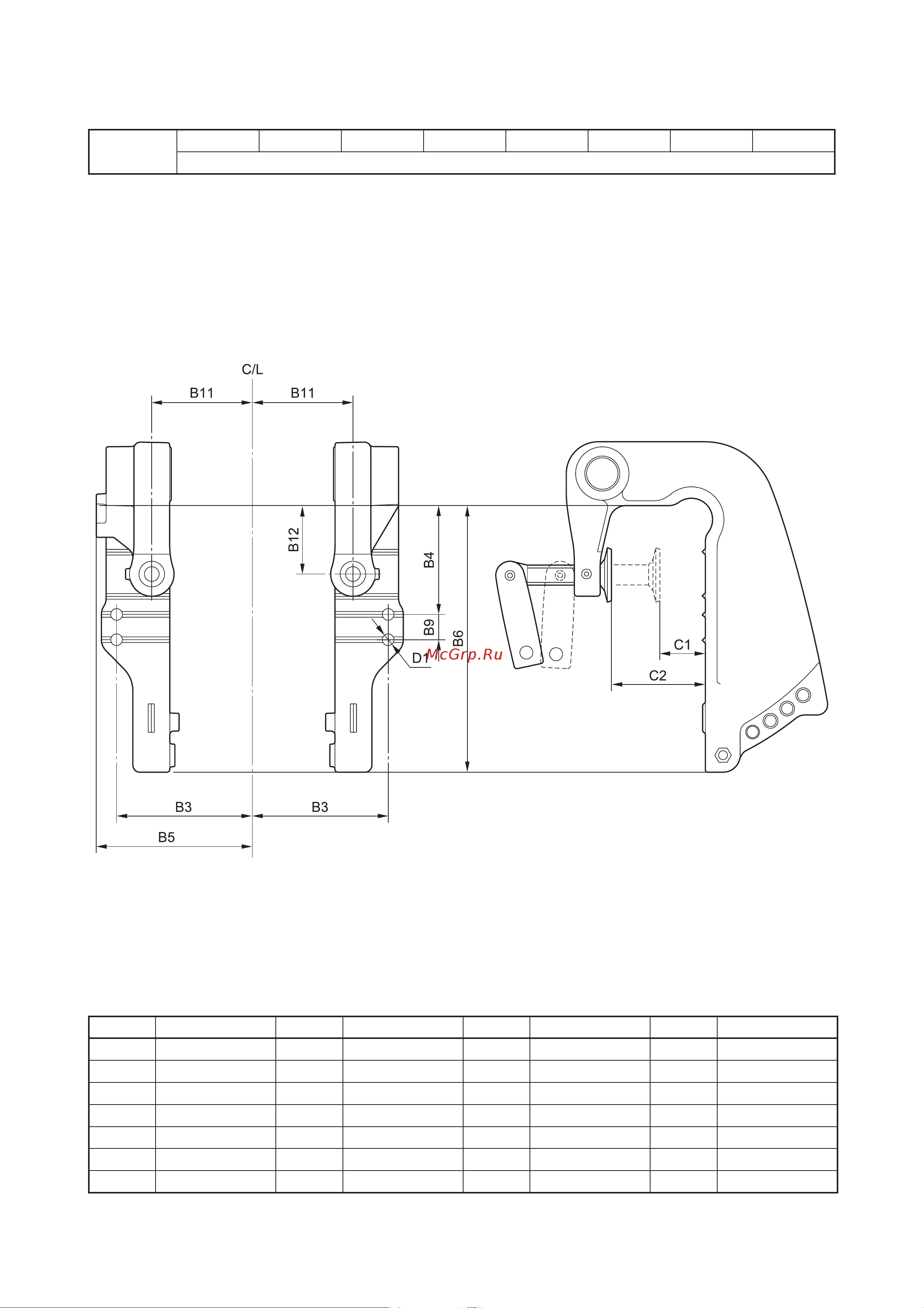 Yamaha F100 [40/232] Габаритные размеры подвесного мотора