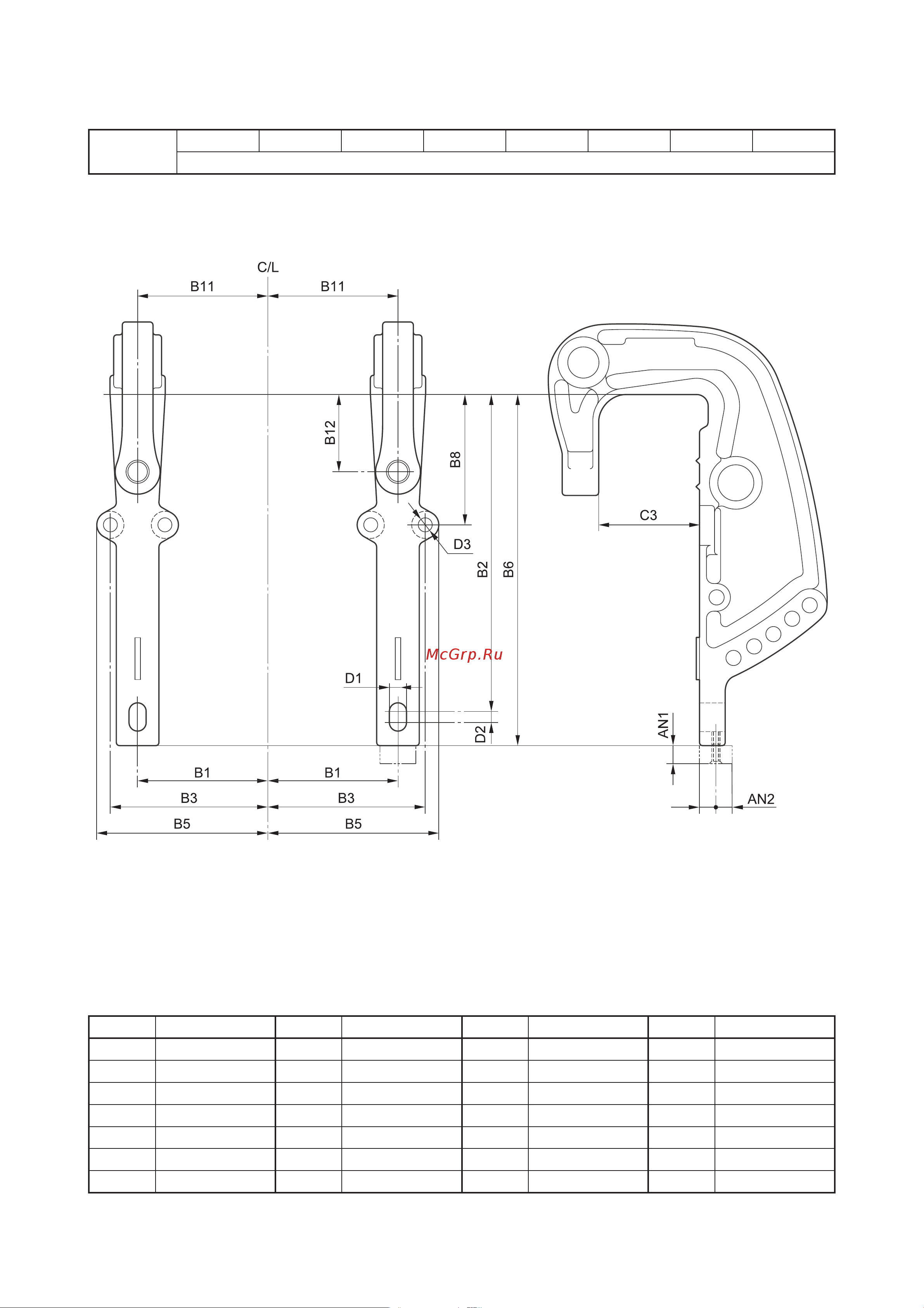 Yamaha F 70 AETL [50/232] Габаритные размеры подвесного мотора