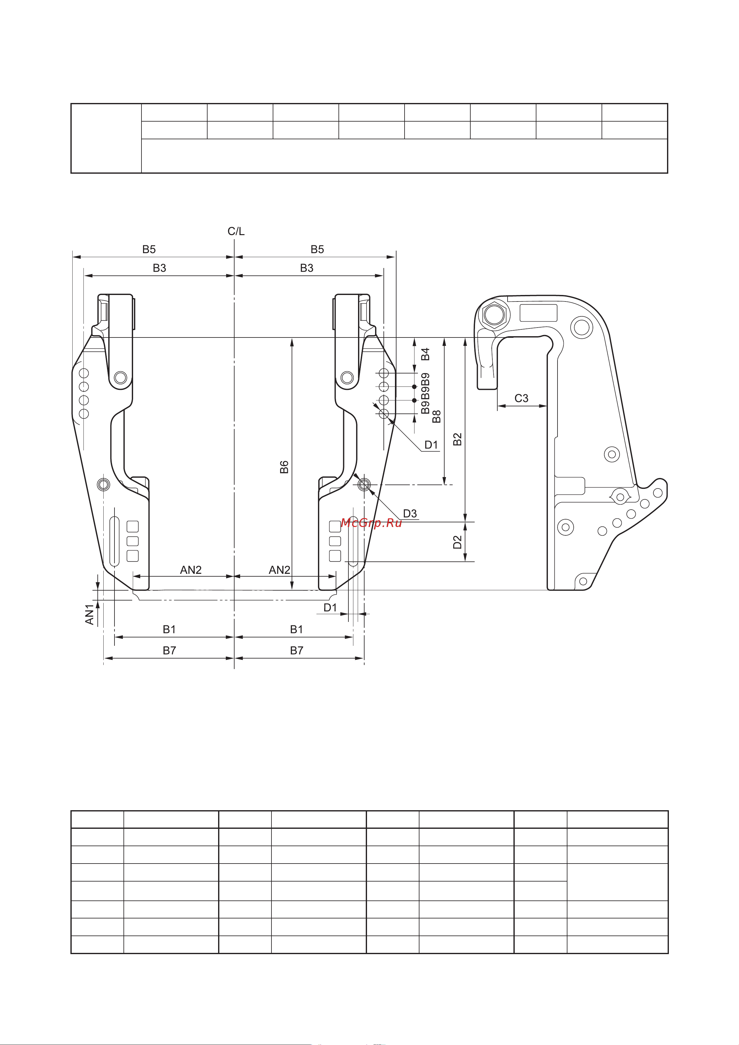 Yamaha F 70 AETL [52/232] Габаритные размеры подвесного мотора