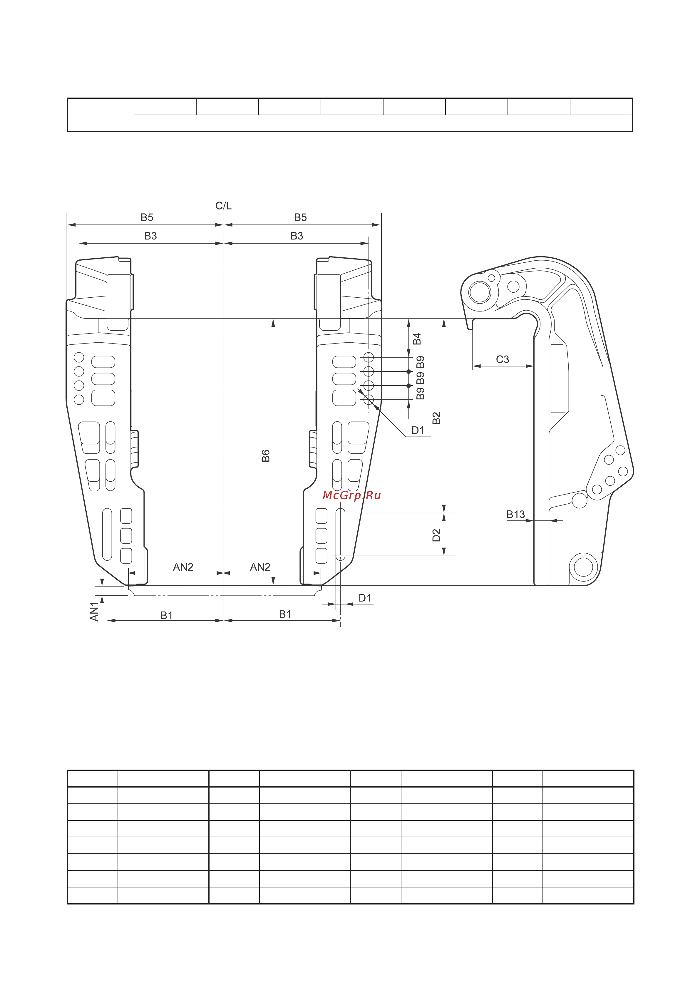 Yamaha F15 CMHS [53/232] Габаритные размеры подвесного мотора
