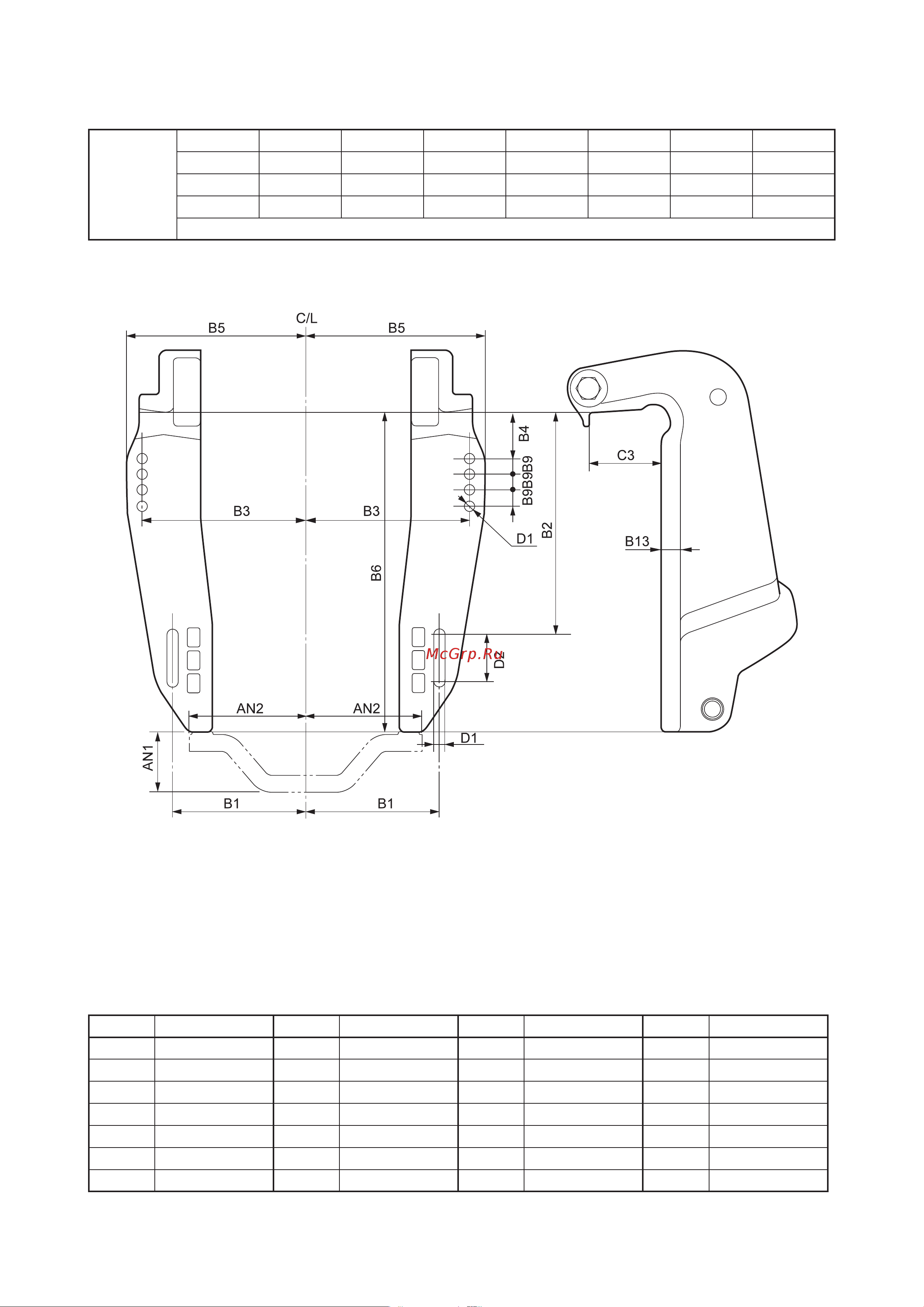 Yamaha F 70 AETL [54/232] Габаритные размеры подвесного мотора