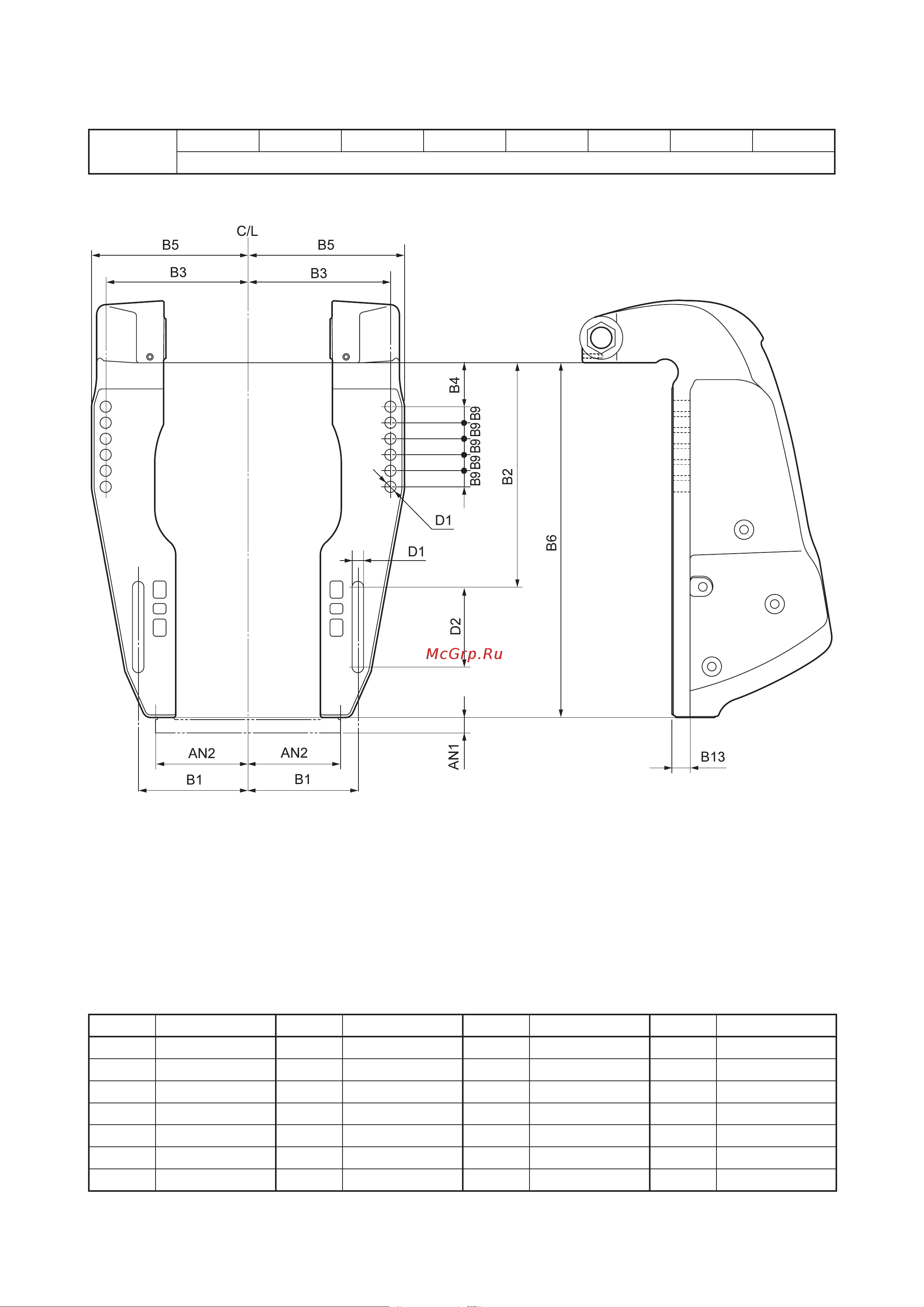 Yamaha F 70 AETL [56/232] Габаритные размеры подвесного мотора
