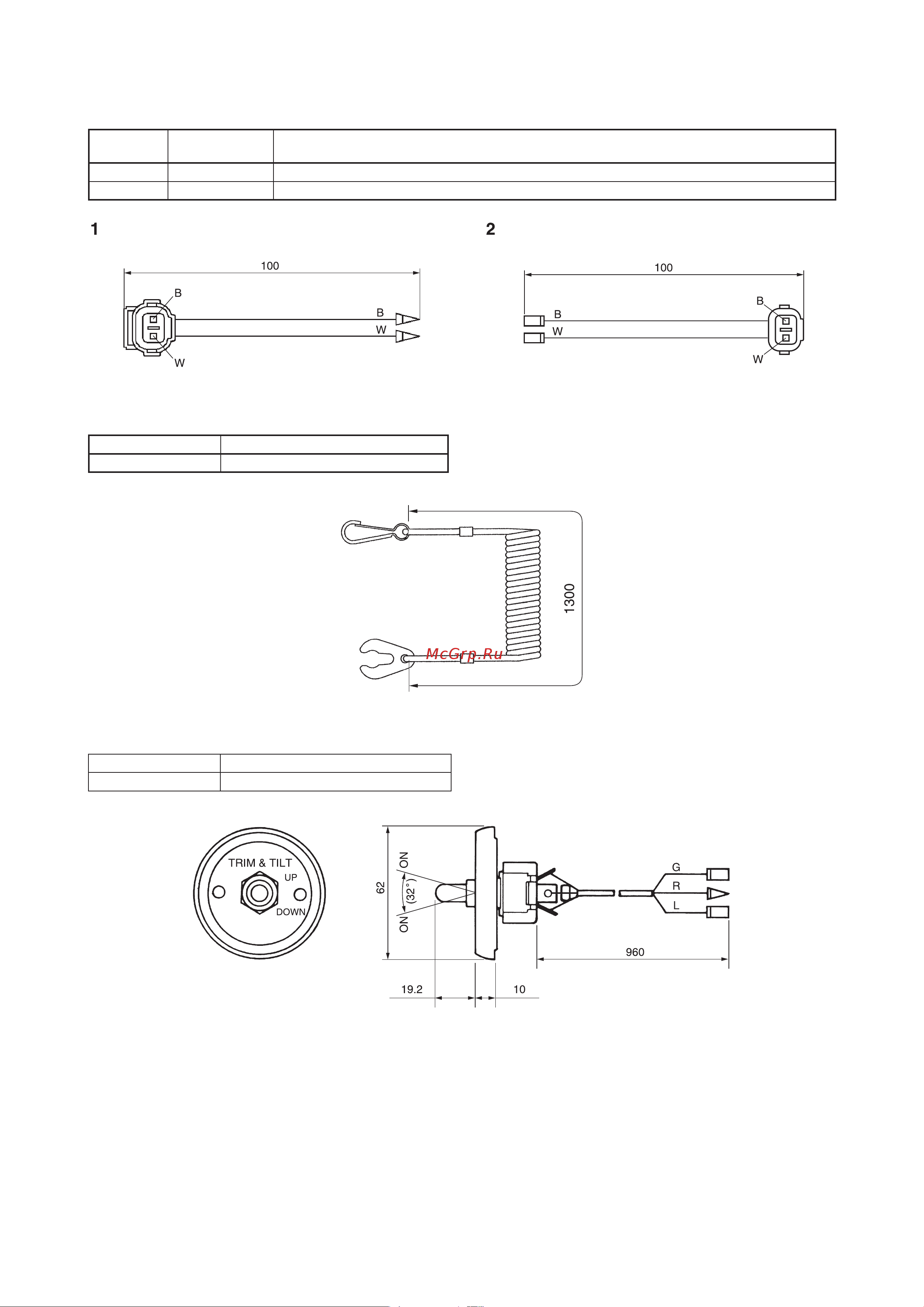 Yamaha F4 AMHS [97/232] Применяемость панелей управления