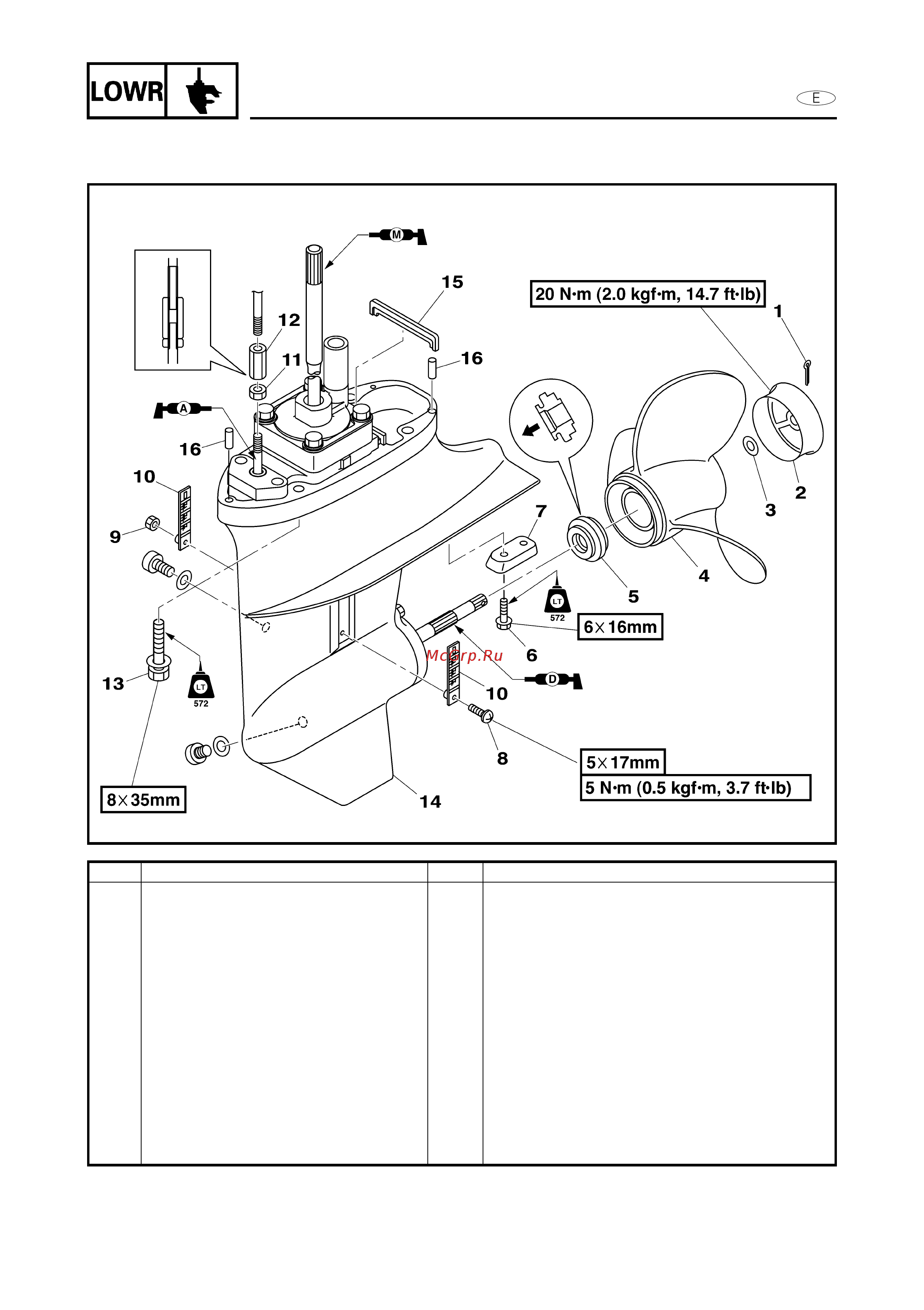 Yamaha F6 AMHS [314/510] Lower unit