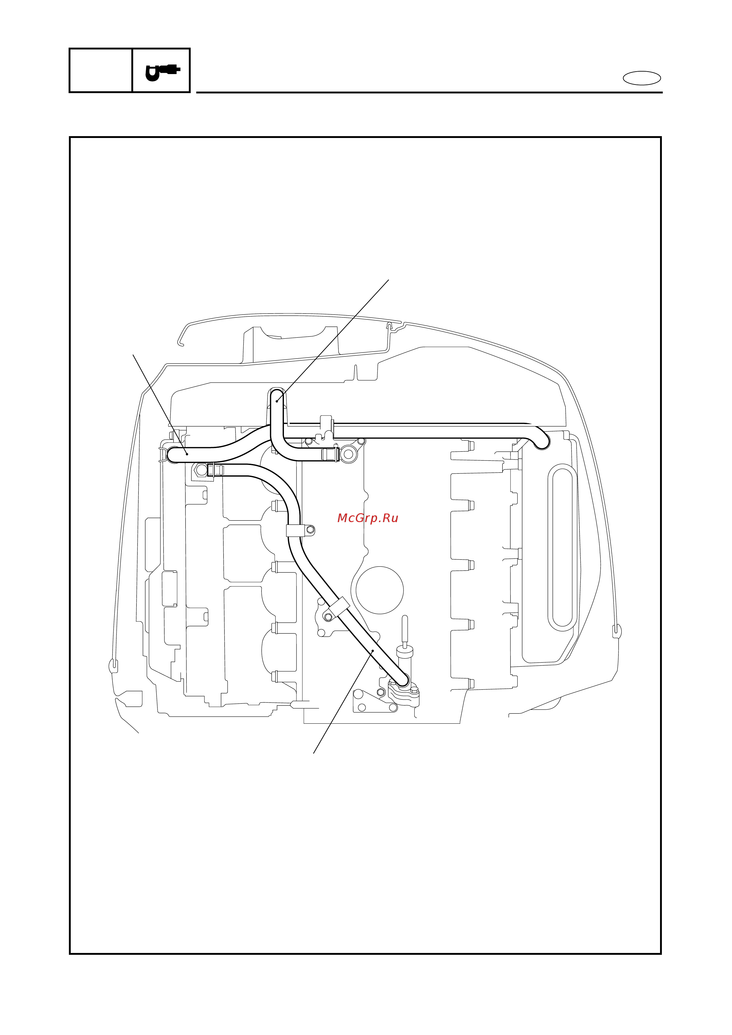 Yamaha F100 [58/463] Hose routing