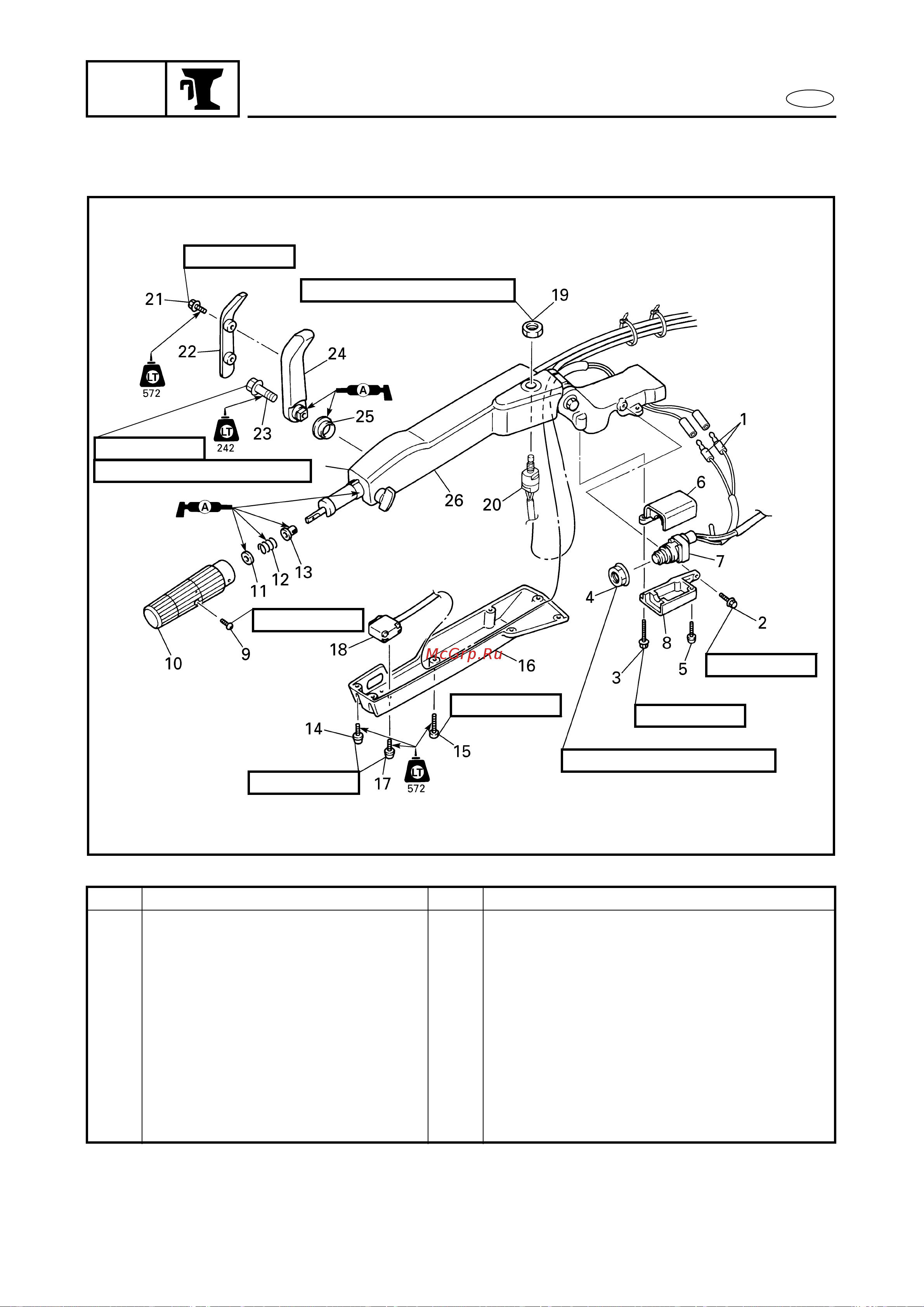 Yamaha F115A [488/709] Steering handle option