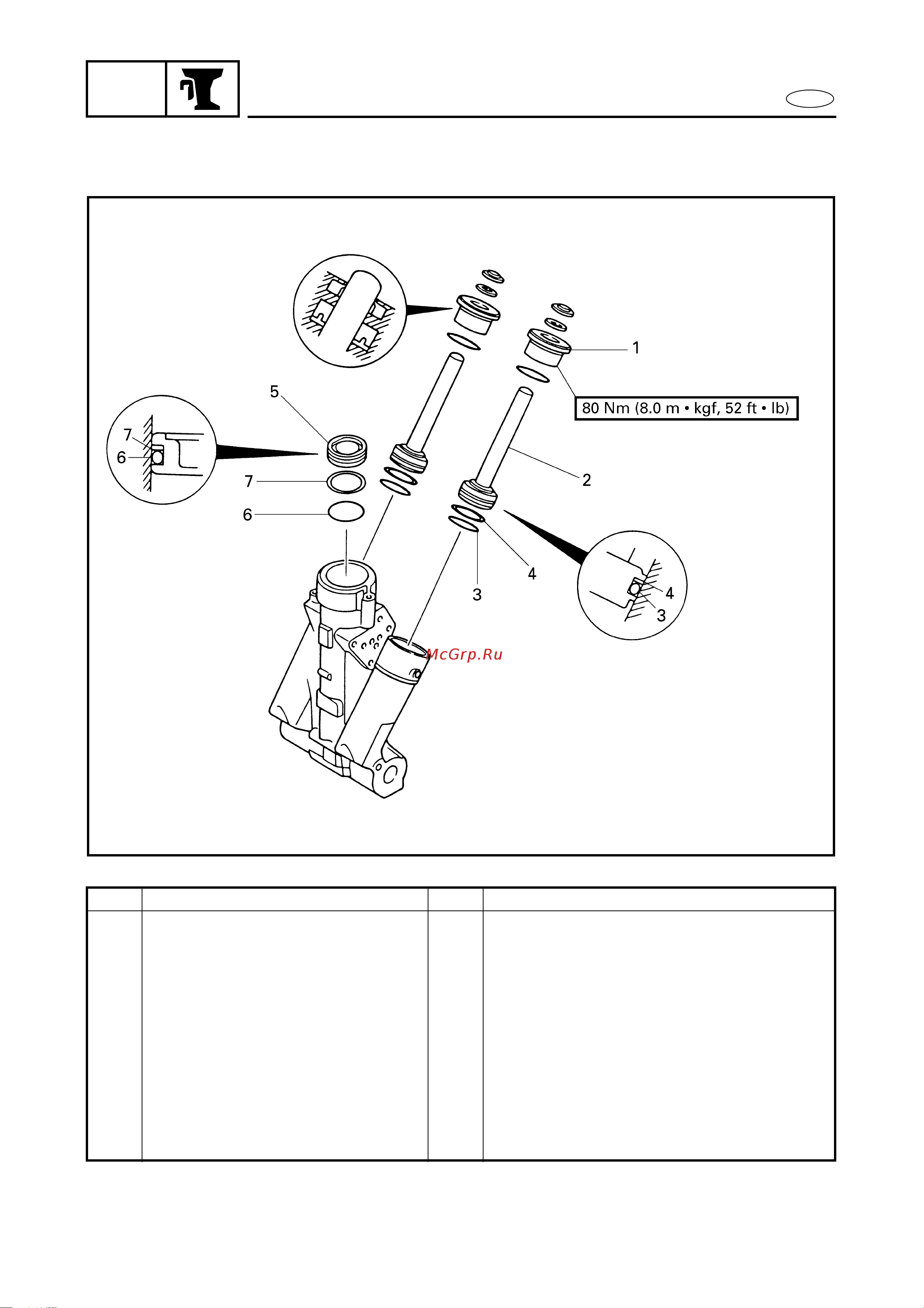 Yamaha FL115A [574/709] Trim ram assemblies and free piston