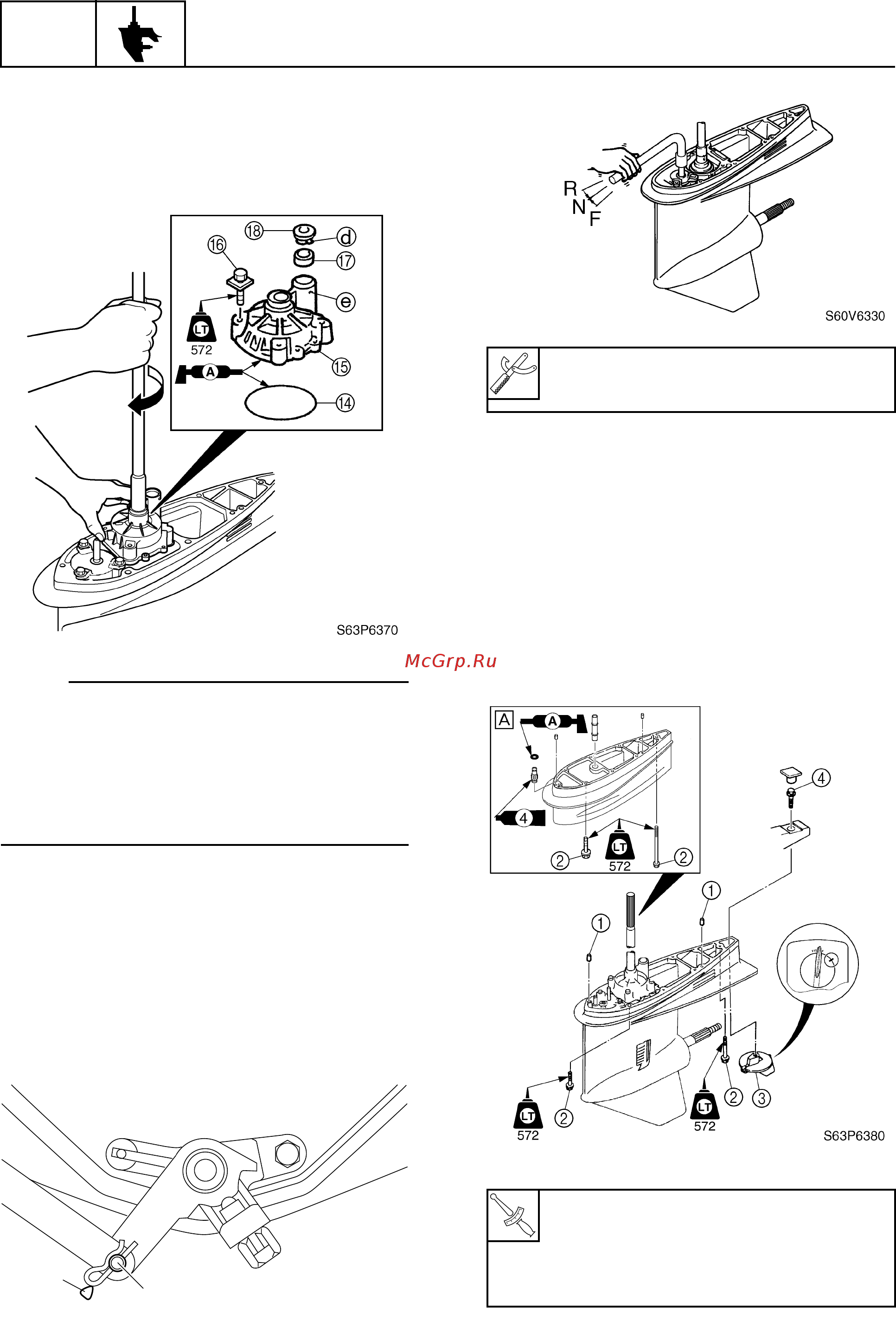 Yamaha F150 [168/313] Installing the lower unit