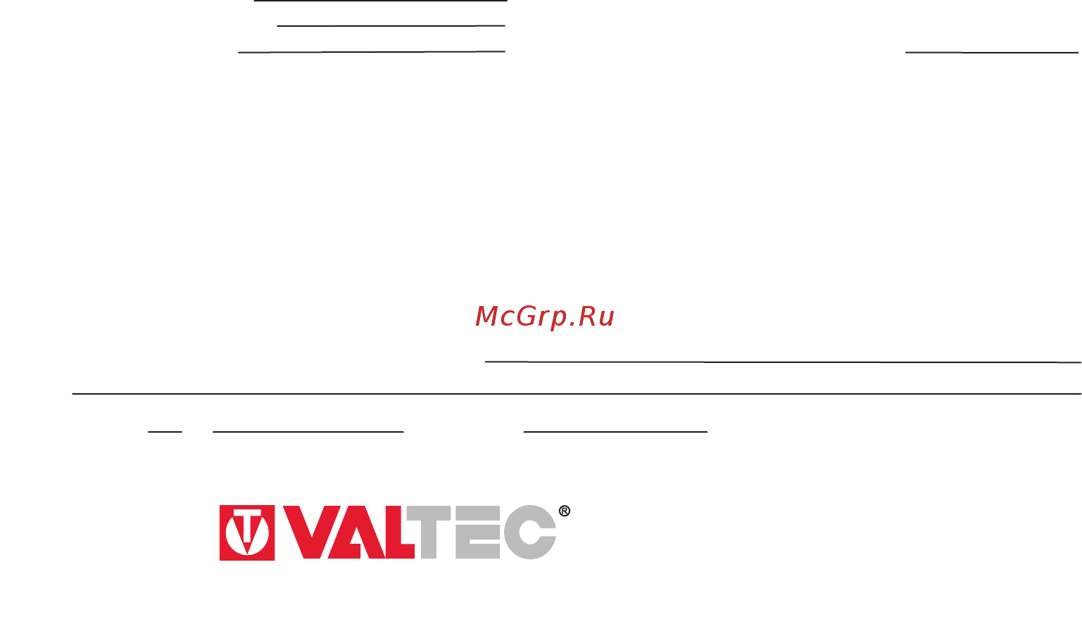 Valtec vlf-15u/r 37902 [16/16] Гарантийный талон