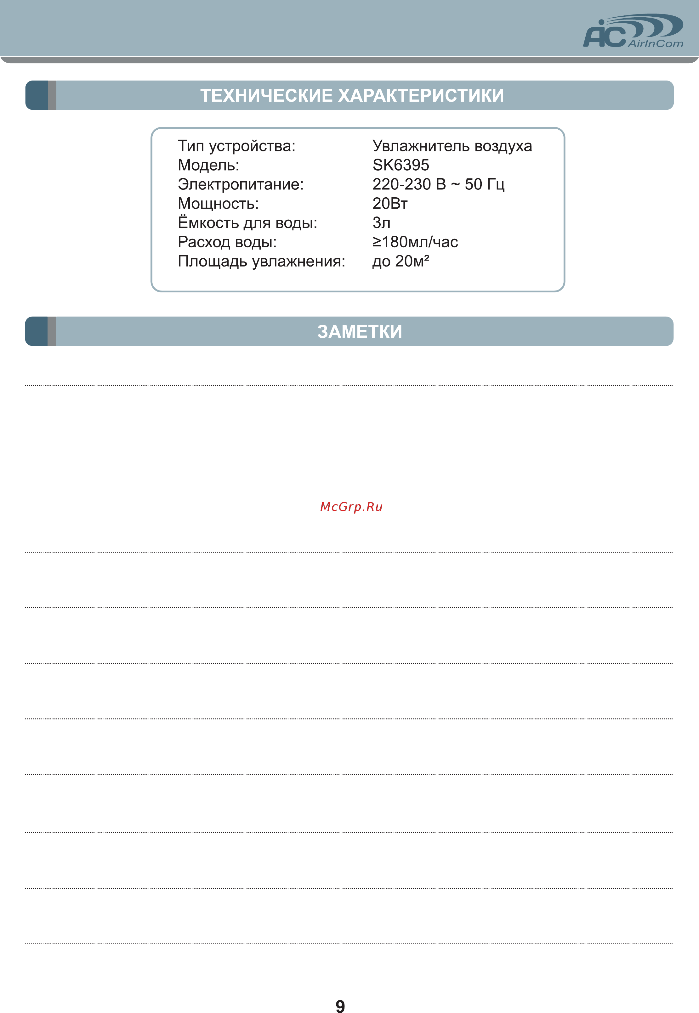 AIC SK6395 [9/12] Заметки