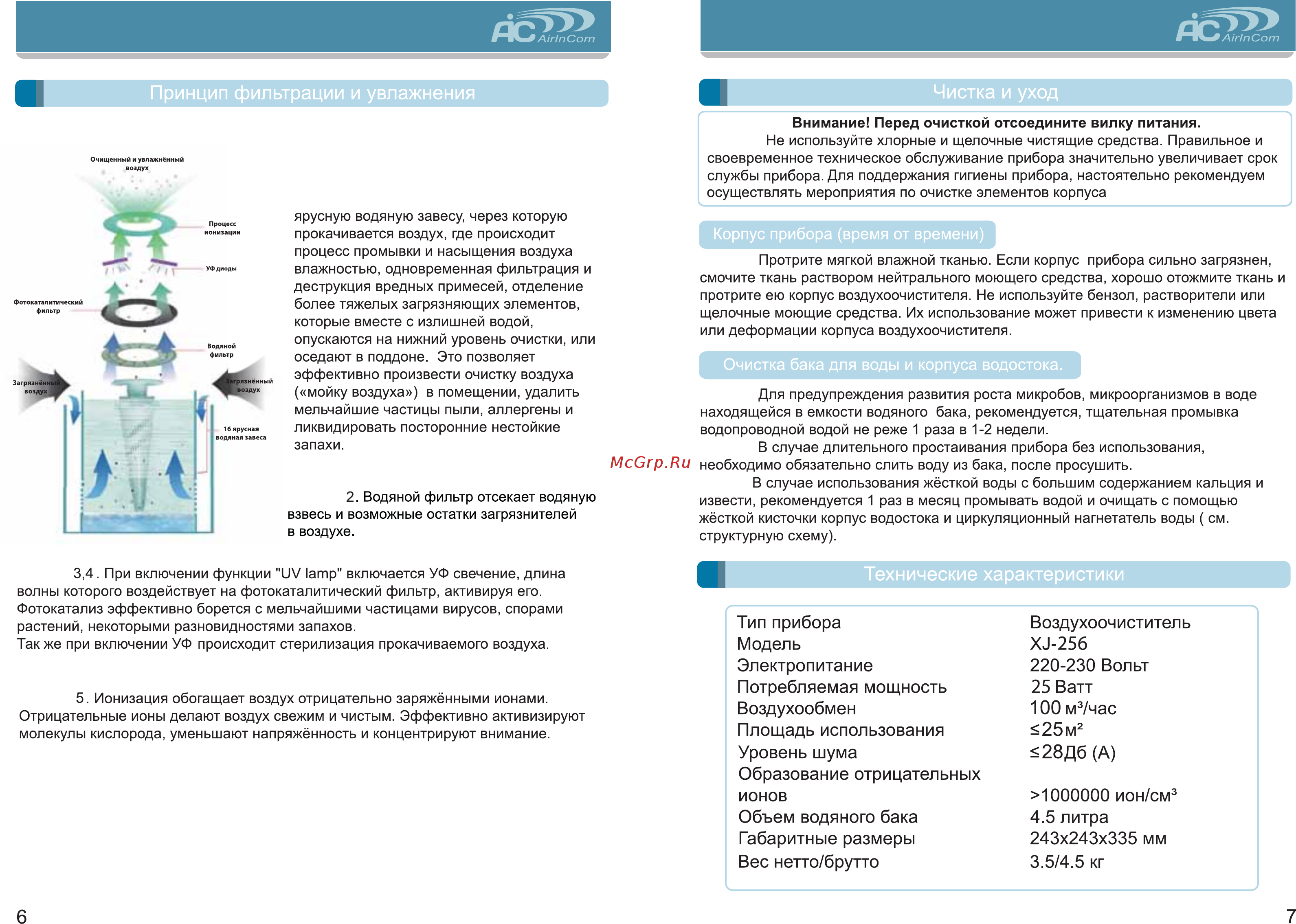 AIC XJ-256 [6/6] Внимание перед очисткой отсоедините вилку питания
