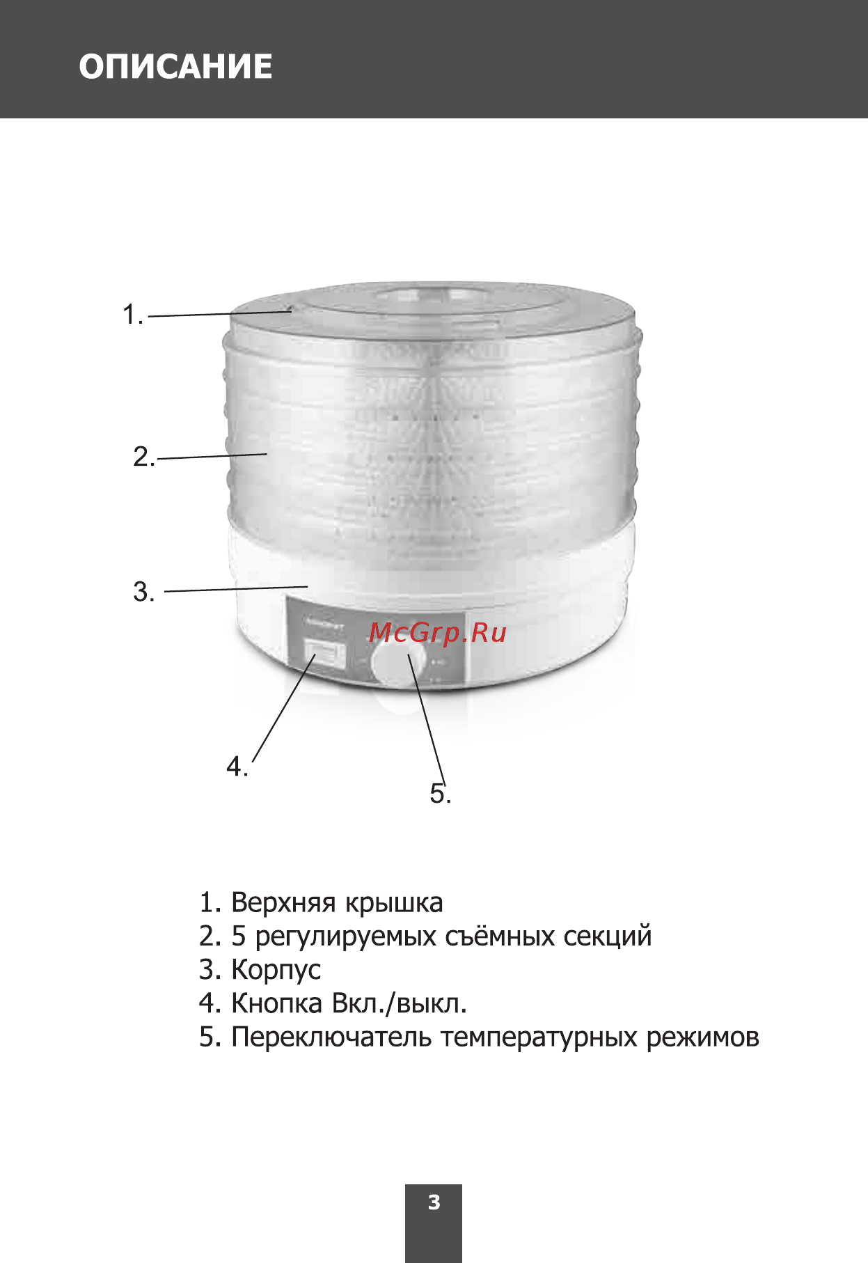 Magnit RDH-2420 Инструкция по эксплуатации онлайн [3/16] 203244