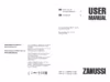Zanussi zwh/s 15 melody u green Инструкция по эксплуатации