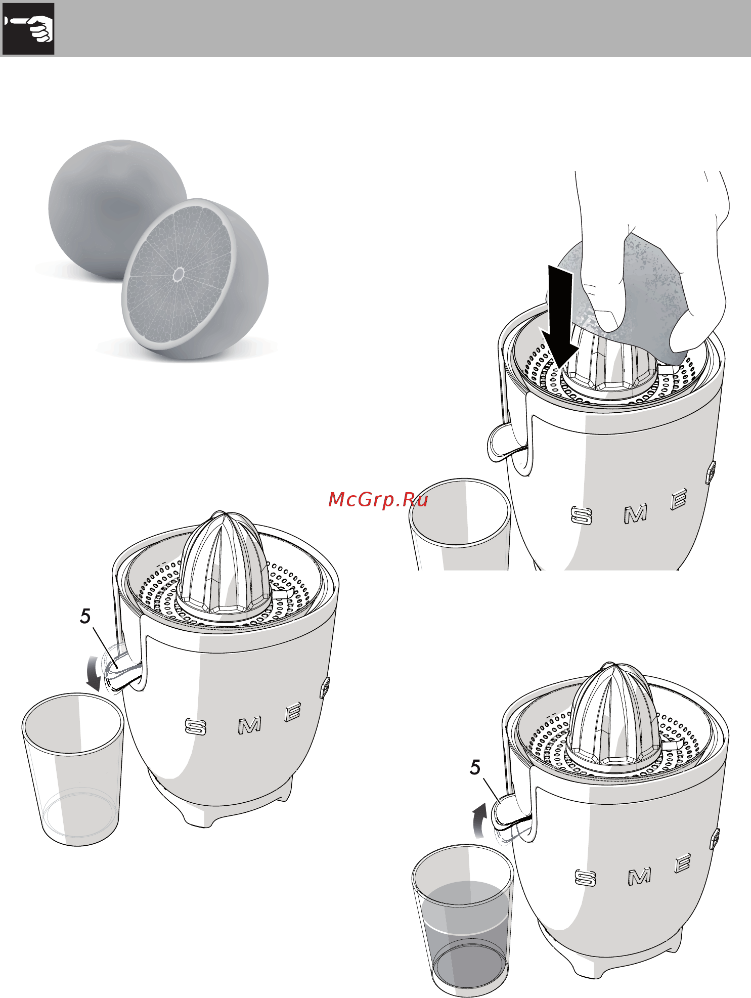 Smeg CJF01DGEU [10/15] Использование