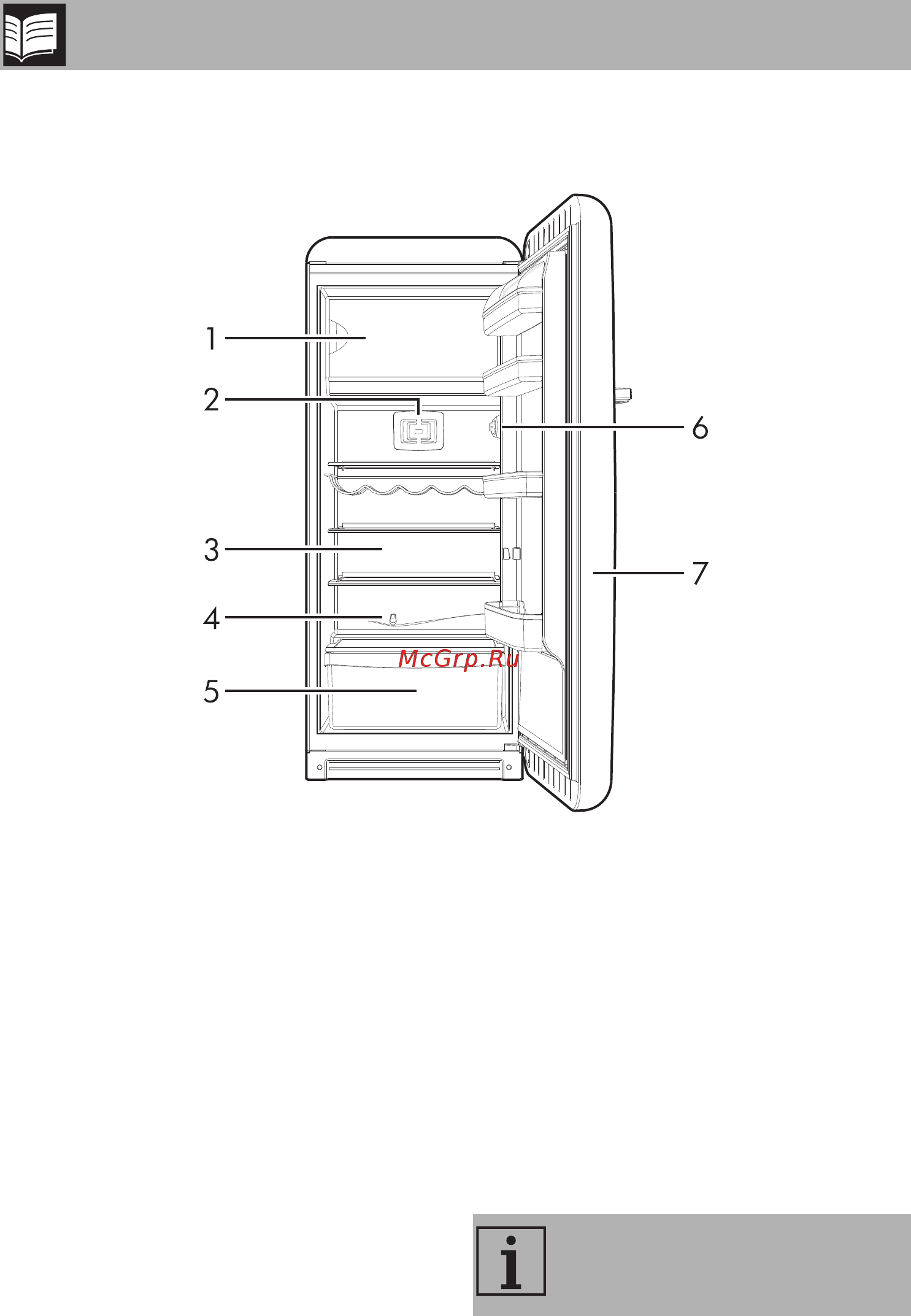 Smeg FAB28RDB [7/22] Морозильная камера